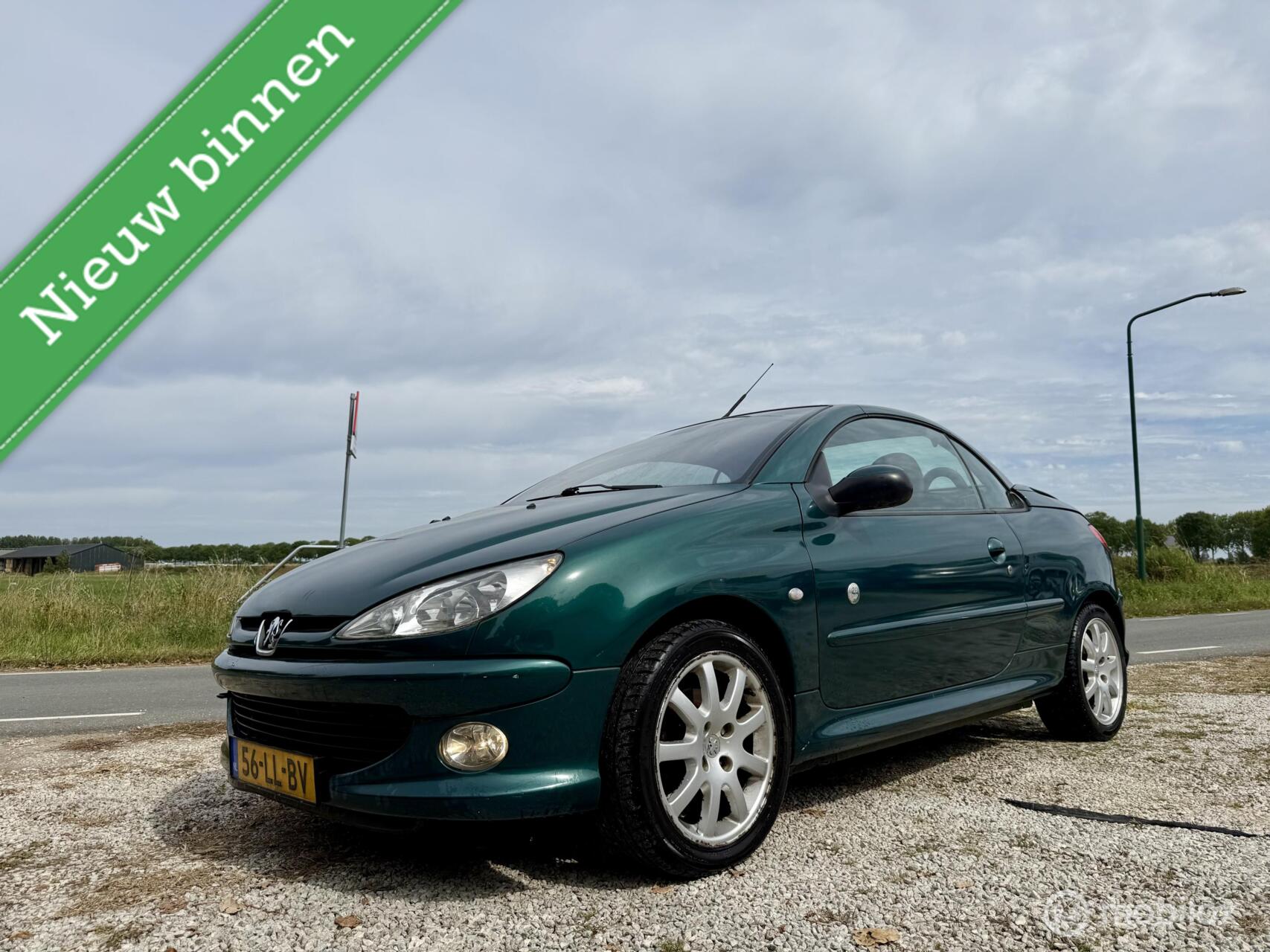Peugeot 206 CC 2.0-16V Roland Garros, Leer, APK April 2027 2003 - voorkant