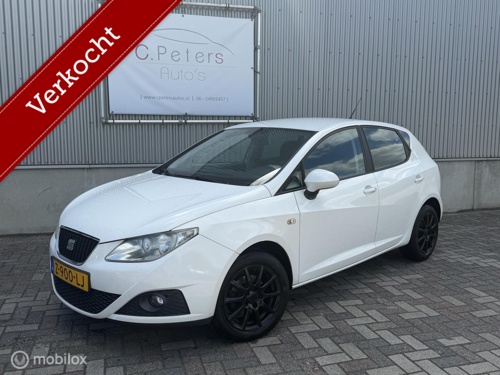 Seat Ibiza 1.4 86pk Sport Up 2009 / Airco / Carplay scherm / Bluetooth / Parkeersensor / NAP 2009 - voorkant