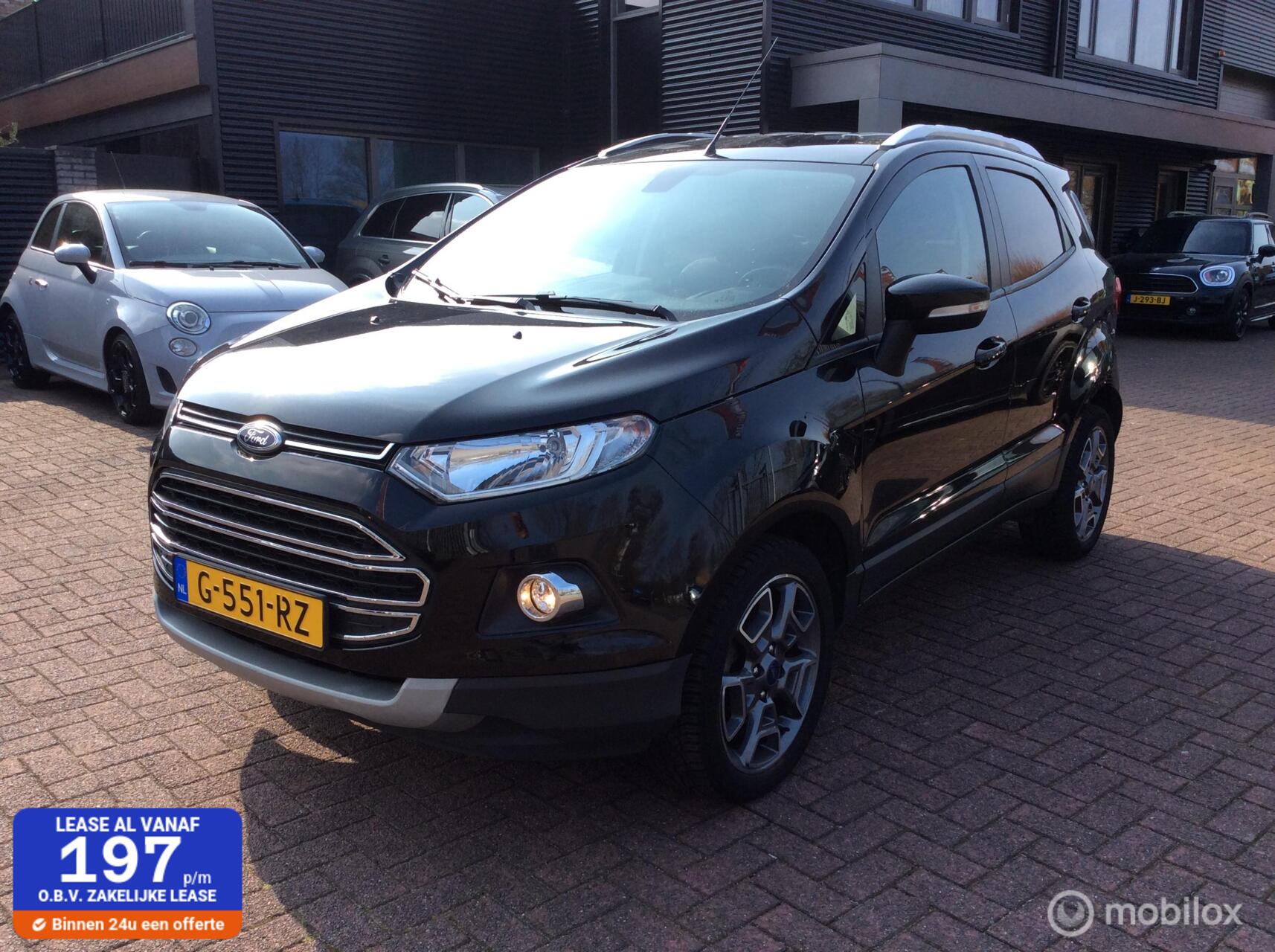 Ford Ecosport 1.0 EcoBoost Titanium S Navi Camera 17" half leder 2017 - voorkant