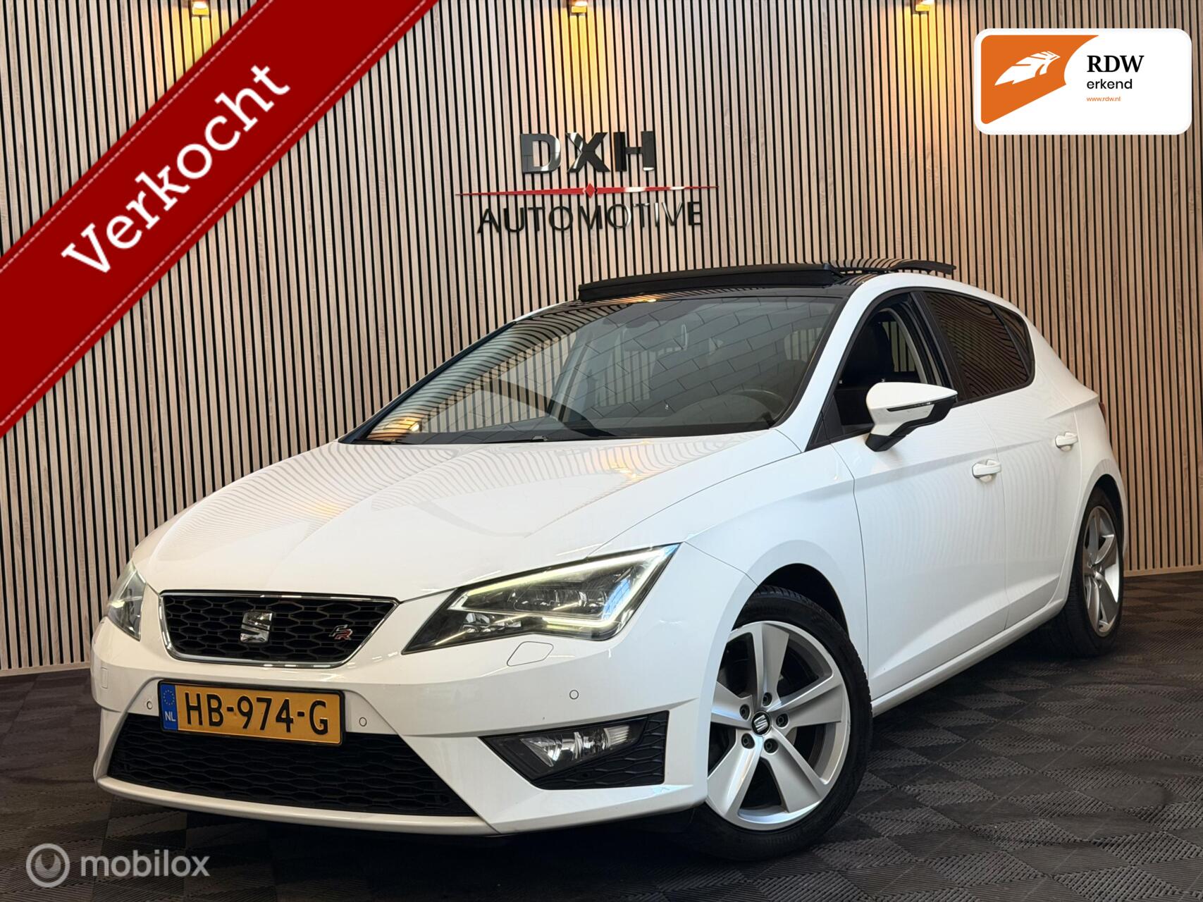 Seat Leon 1.4 EcoTSI FR Org.NL PANO CARPLAY LEER CAMERA DAB+ 2015 - voorkant