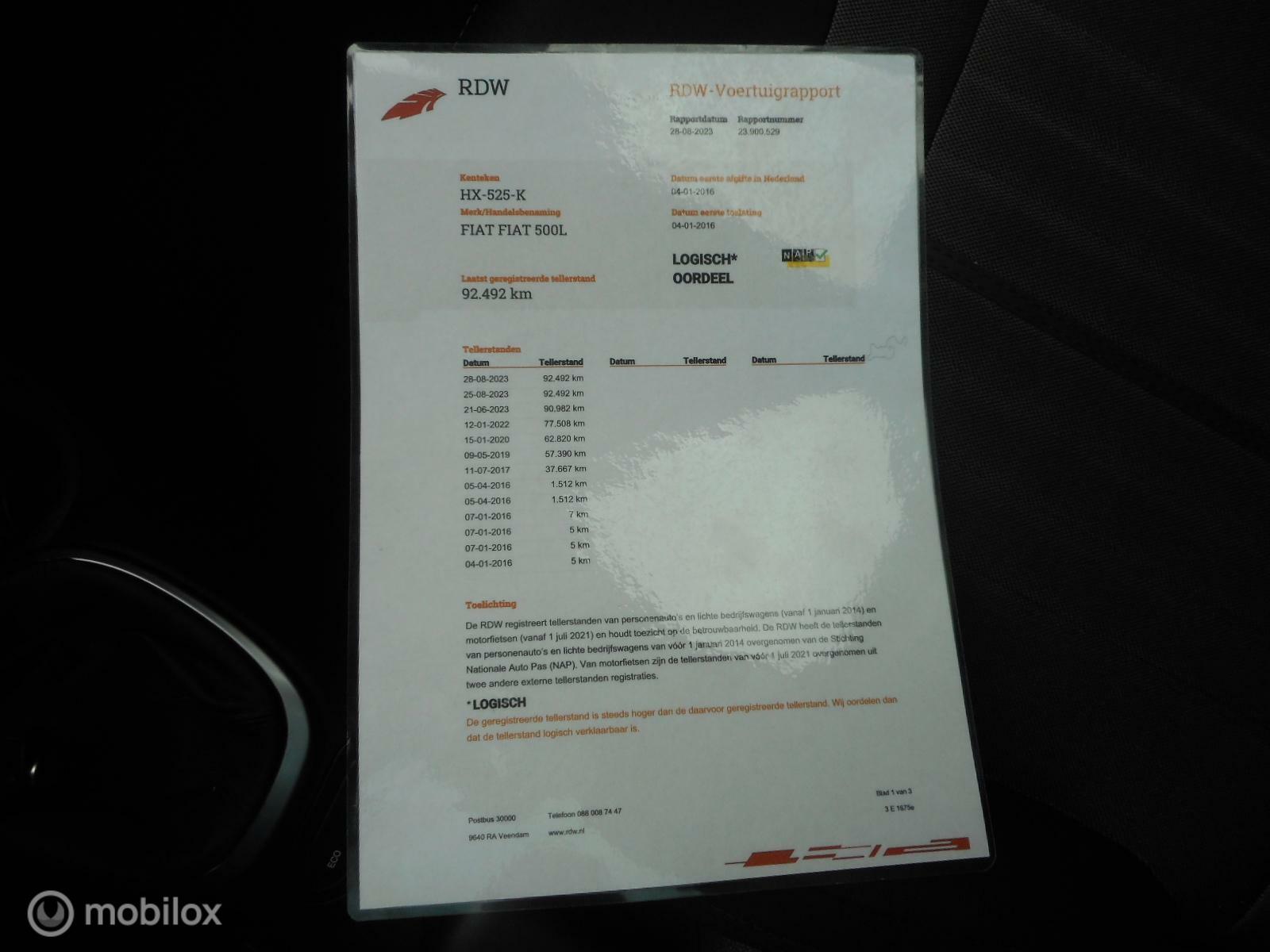 Foto van Fiat 500l