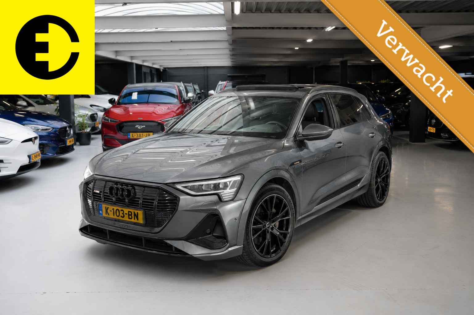 Audi E-tron 55 55 quattro S edition 95 kWh | SOH 96,1% |Nieuwe elektromotor | Pano dak | Incl.BTW 2020 - voorkant