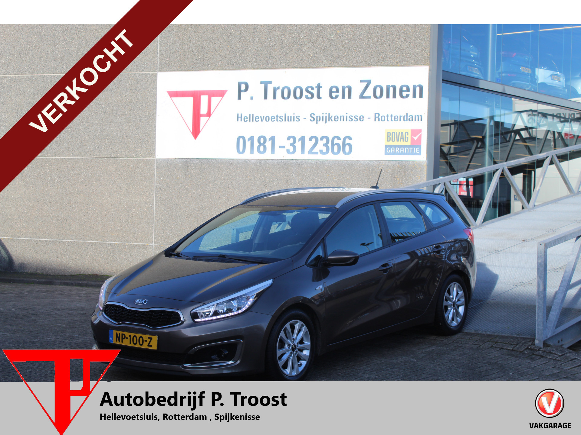 Kia Cee'd Sportswagon 1.6 GDI ComfortPlusLine 135pk Navigator | Cruise control | Achteruitrijcamera | Parkeersensoren 2017 - voorkant