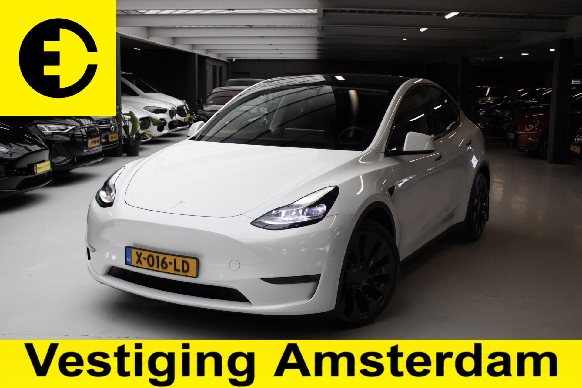 Tesla Model Y Performance AWD 75 kWh | Free Supercharging* | Trekhaak | Stuurverwarming 2023 - voorkant