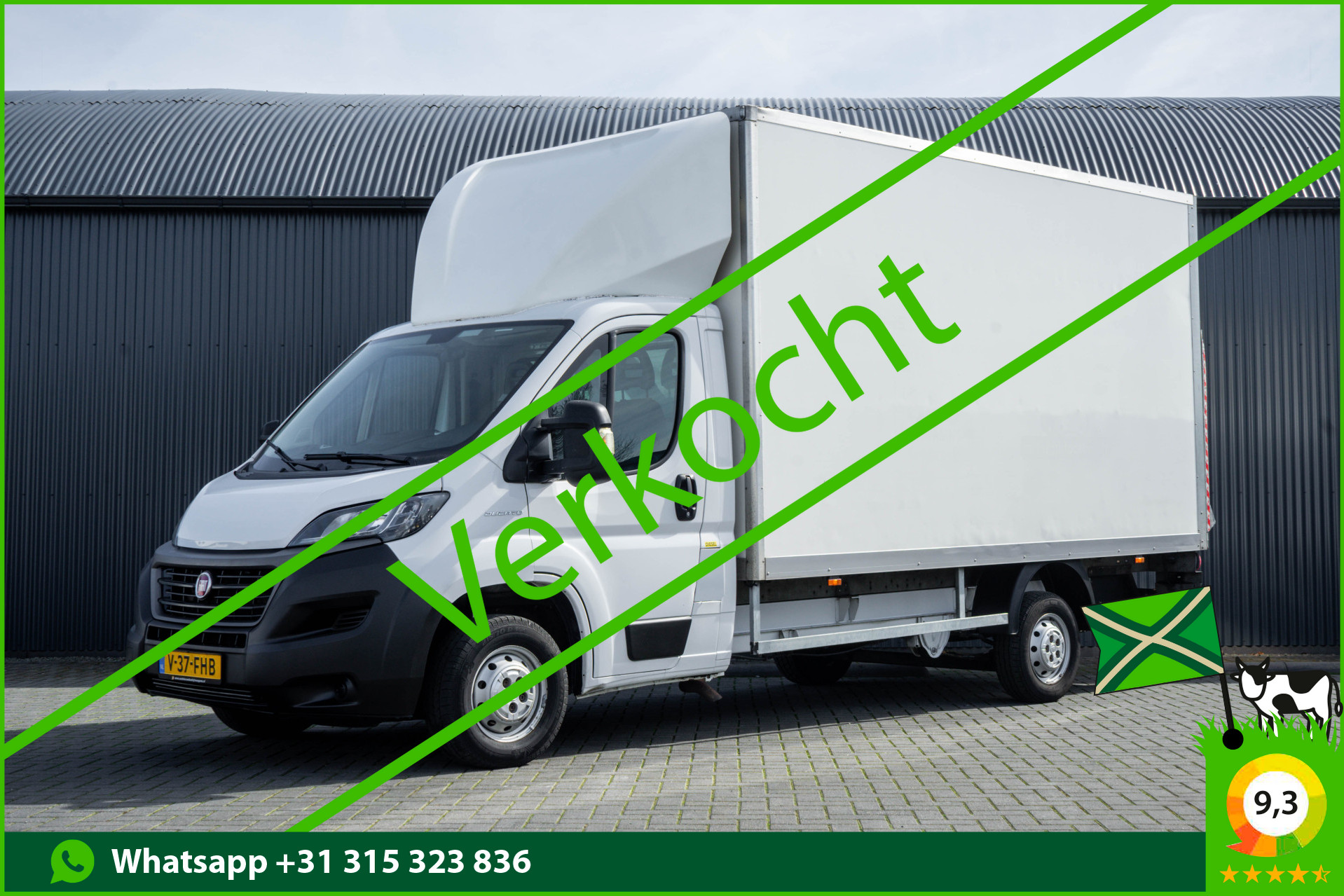 Fiat Ducato 2.3 MultiJet Bakwagen met laadklep | 141 PK | Euro 6 | Cruise | Camera | Airco | Navigatie 2020 - voorkant