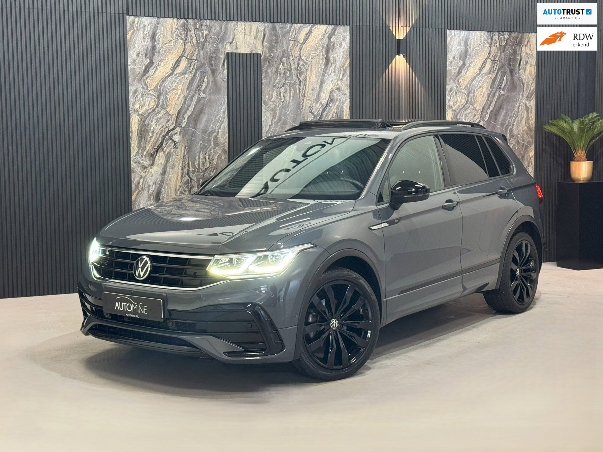 Volkswagen Tiguan 1.5 TSI DSG 3x R-line|PANO|VIRTUAL|360cam|MEMORY|LEDER 2020 - voorkant