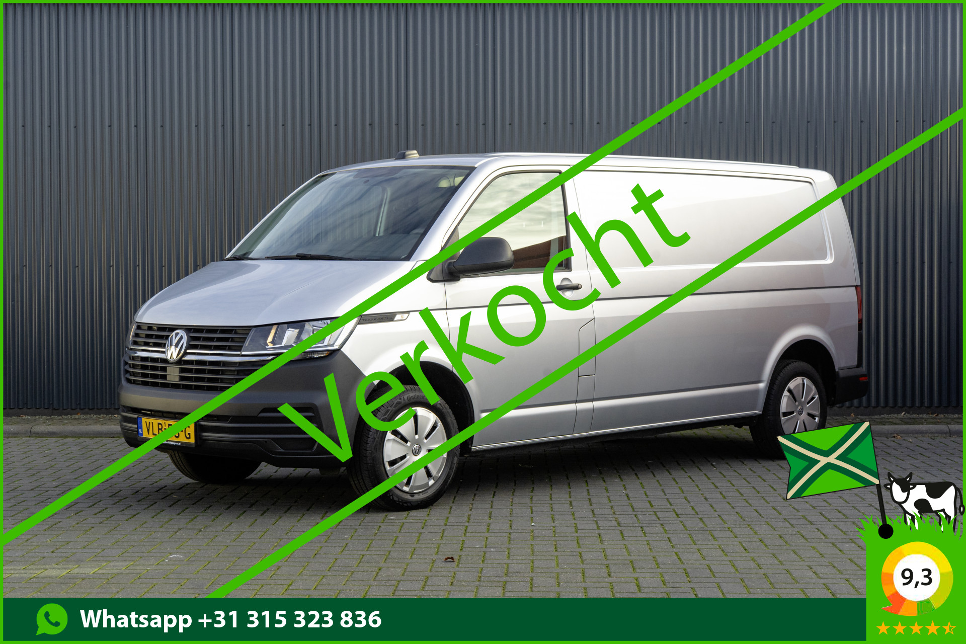 Volkswagen Transporter T6.1 2.0TDI | L2H1 | Airco | Cruise | Trekhaak 2021 - voorkant