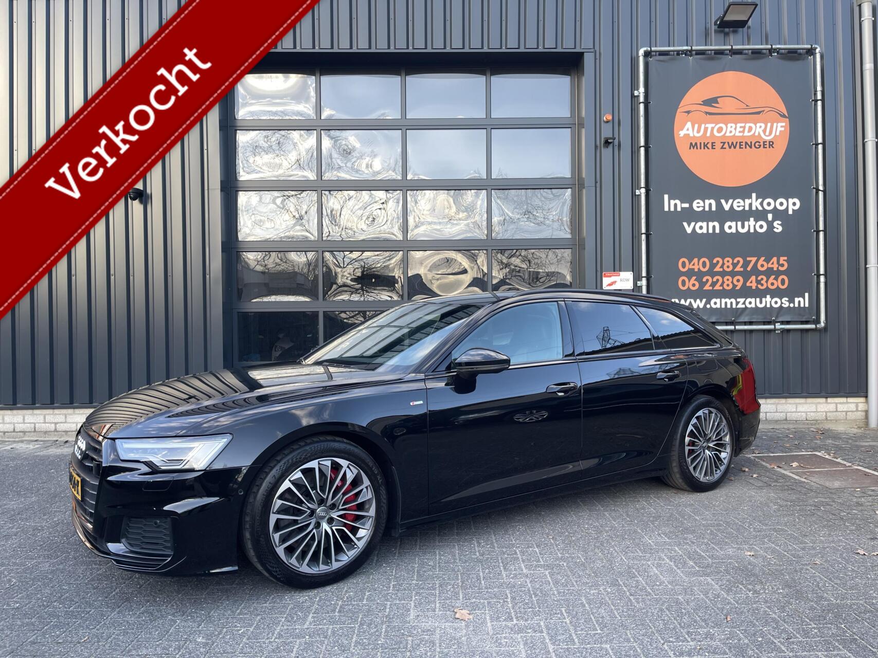 Audi A6 Avant 55 TFSI E 55 TFSI E Quattro Competition S-Line CARPLAY|1E EIGENAAR|BTW AUTO|HALF LEER|ACC|ZWARTE HEMEL 2020 - voorkant
