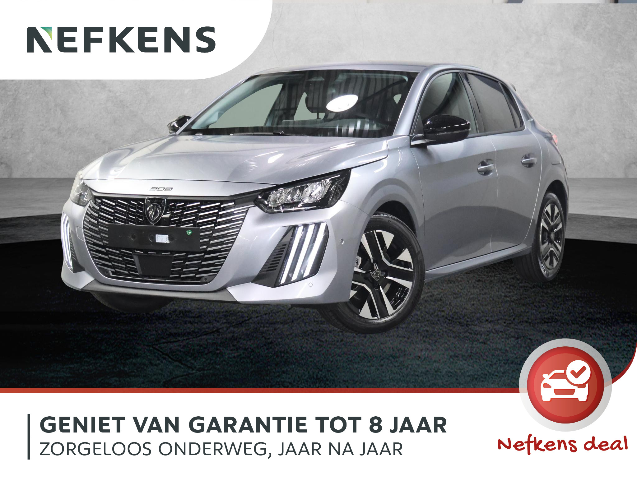 Peugeot 208 Hybrid 100PK e-DCS6 Allure 2026 - voorkant