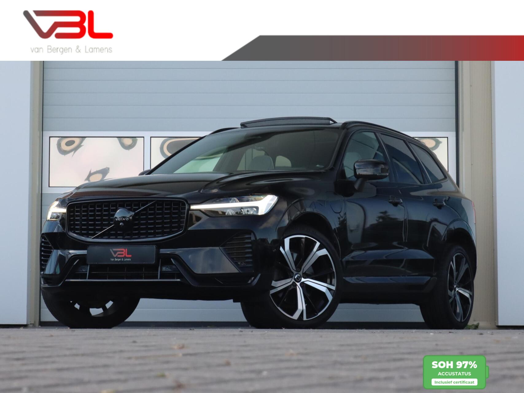 Volvo Xc60 2.0 T8 Plug-in hybrid AWD Plus Dark | SOH 97% | Panoramadak 2023 - voorkant