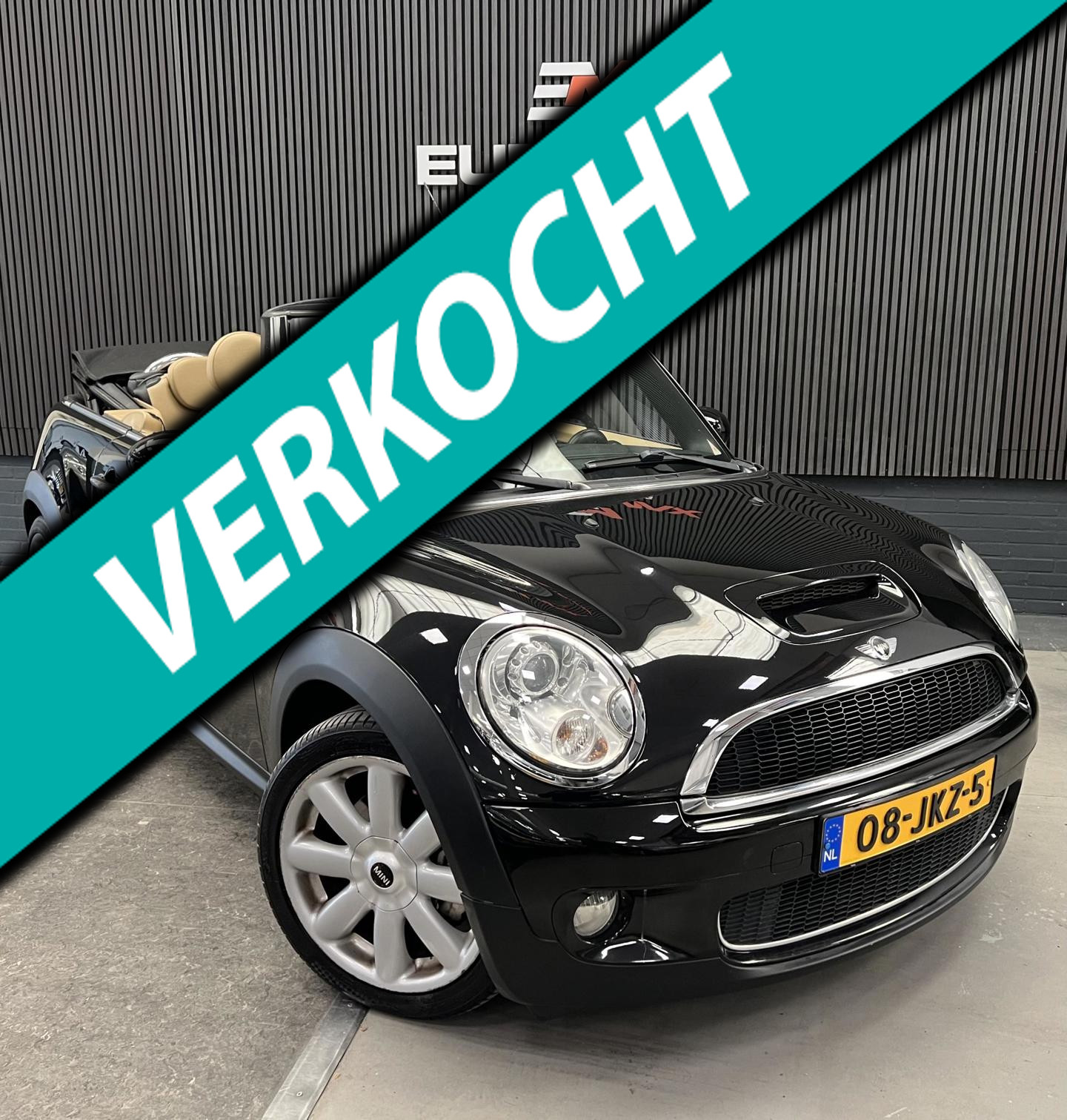 Mini Cooper S Cabrio 1.6 Cooper S Chili 2e eigenaar Nav - Cruise. 2009 - voorkant