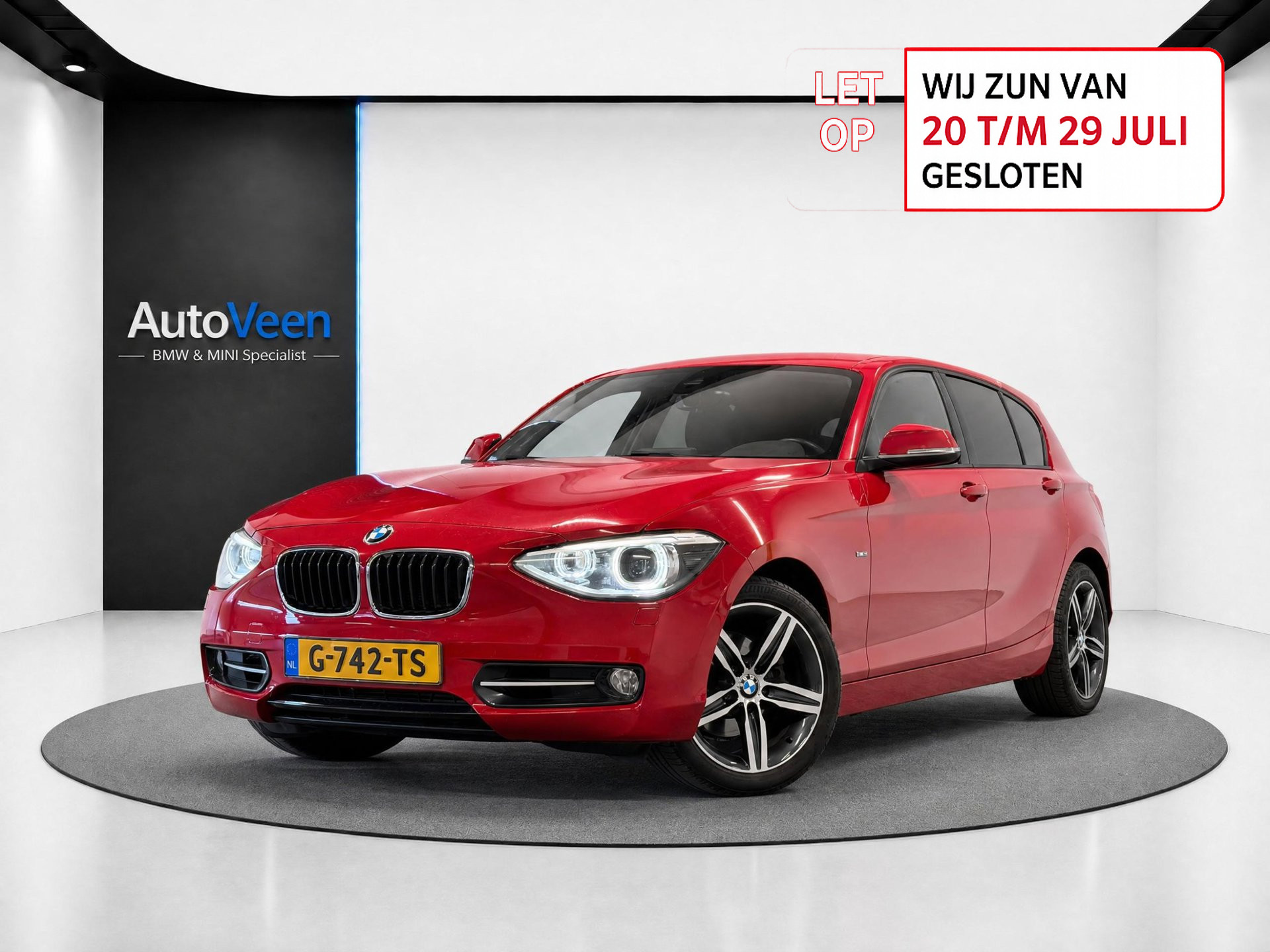 BMW 1er Reihe 118i Business+ (LED, SPORT LINE, CRUISE, STOELVERWARMING, NAVI) 2011 - voorkant