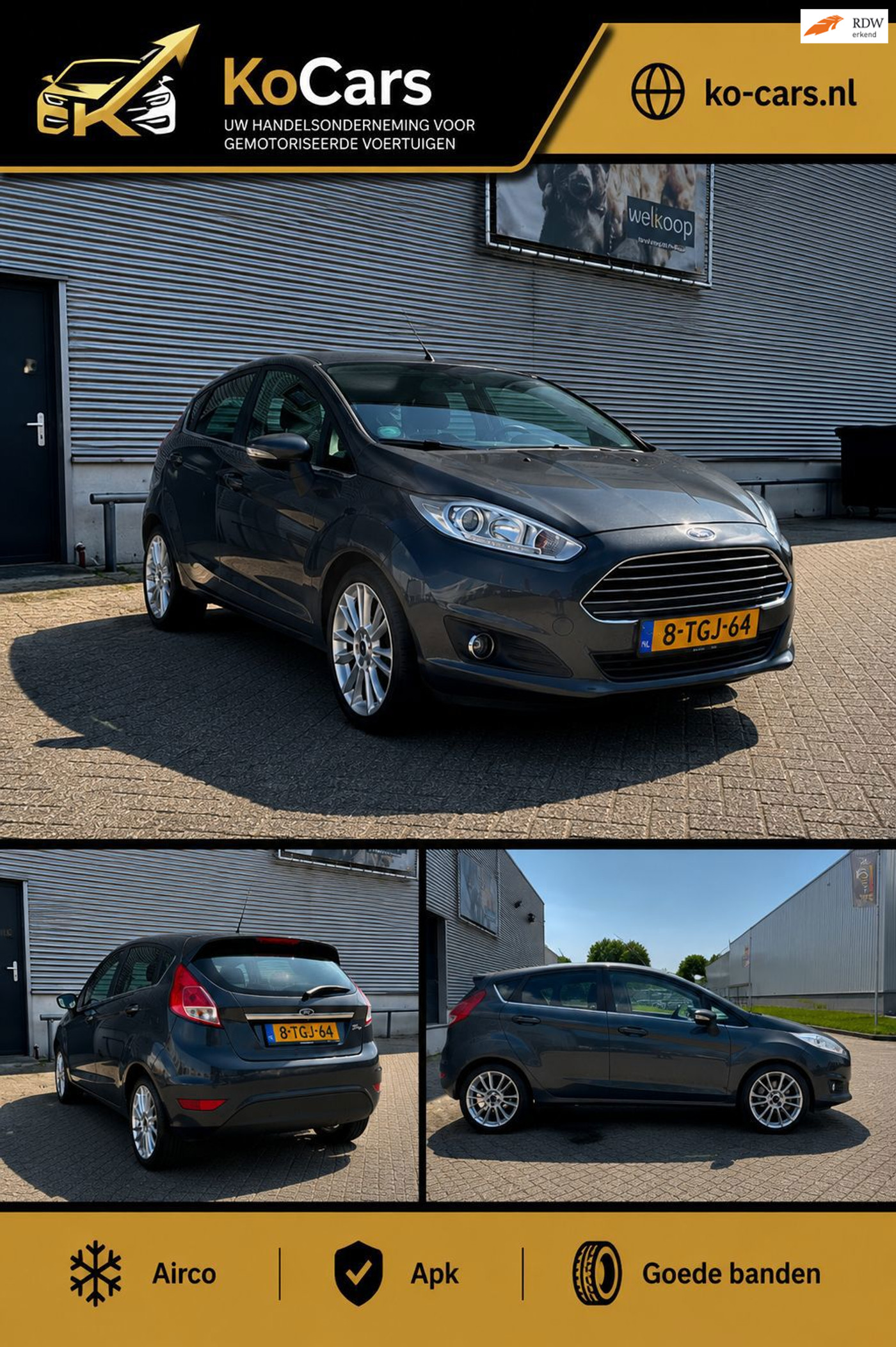 Ford Fiesta 1.0 EcoBoost Titanium 2014 - voorkant