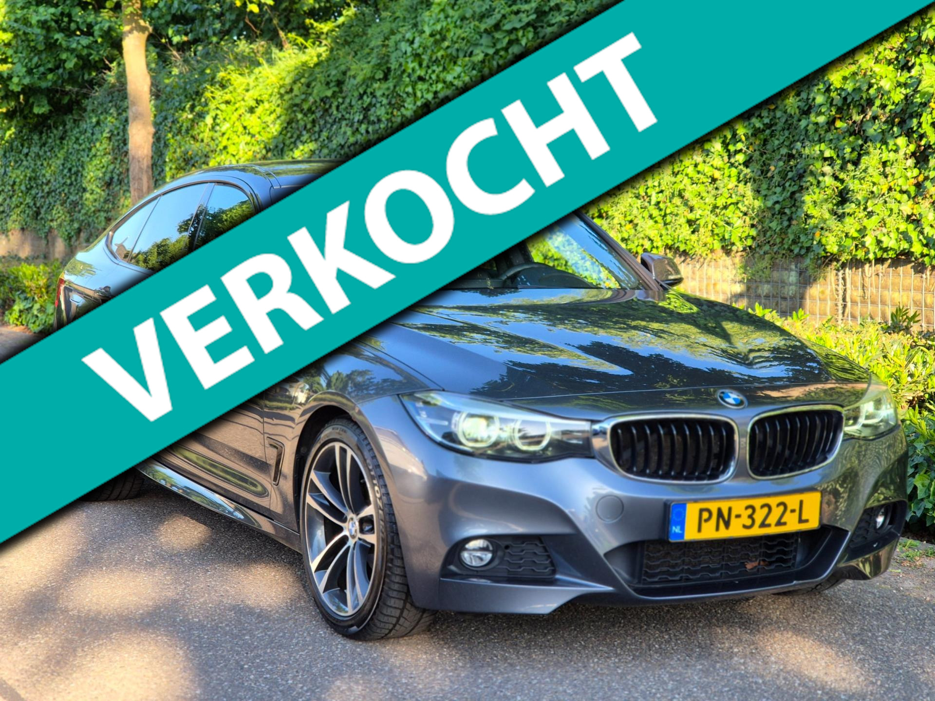 BMW 3-serie Gran Turismo 320i M Sport Apple CarPlay Keyless 19inch NAP 2e-eig 2017 - voorkant