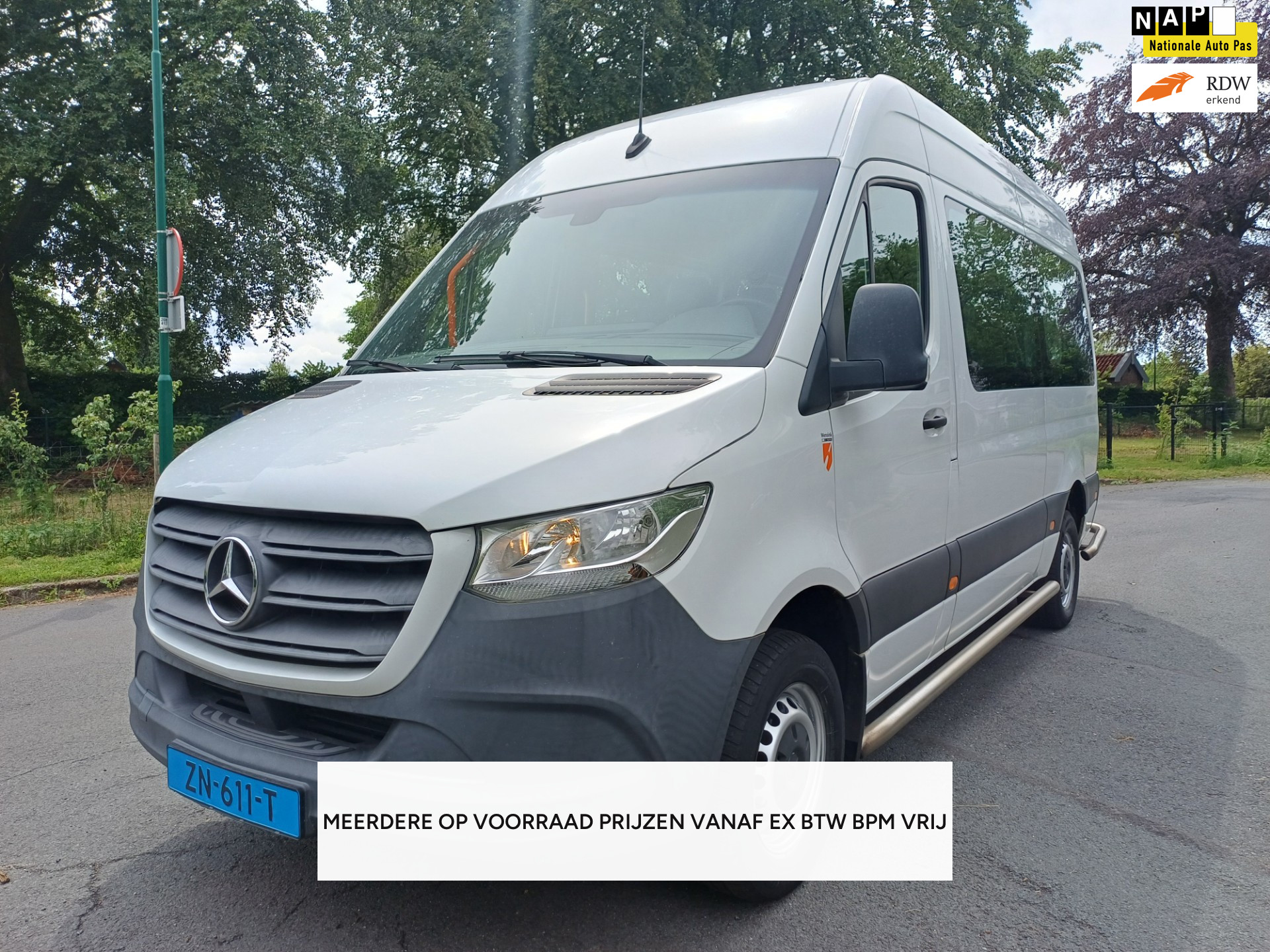 Mercedes-Benz Sprinter 314 CDI L2 366 AUTOMAAT ROLSTOELBUS/LIFT/TAXI/EURO6/GROEPSVERVOER 2019 - voorkant