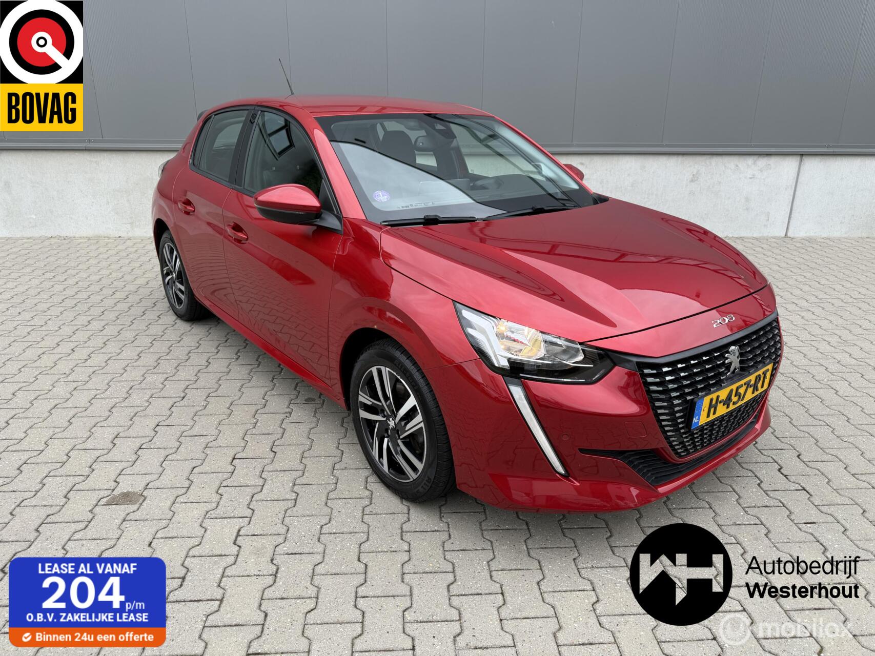 Peugeot 208 1.2 PureTech Allure|AUTOMAAT|NAVI|CAMERA|DEALER 2019 - voorkant