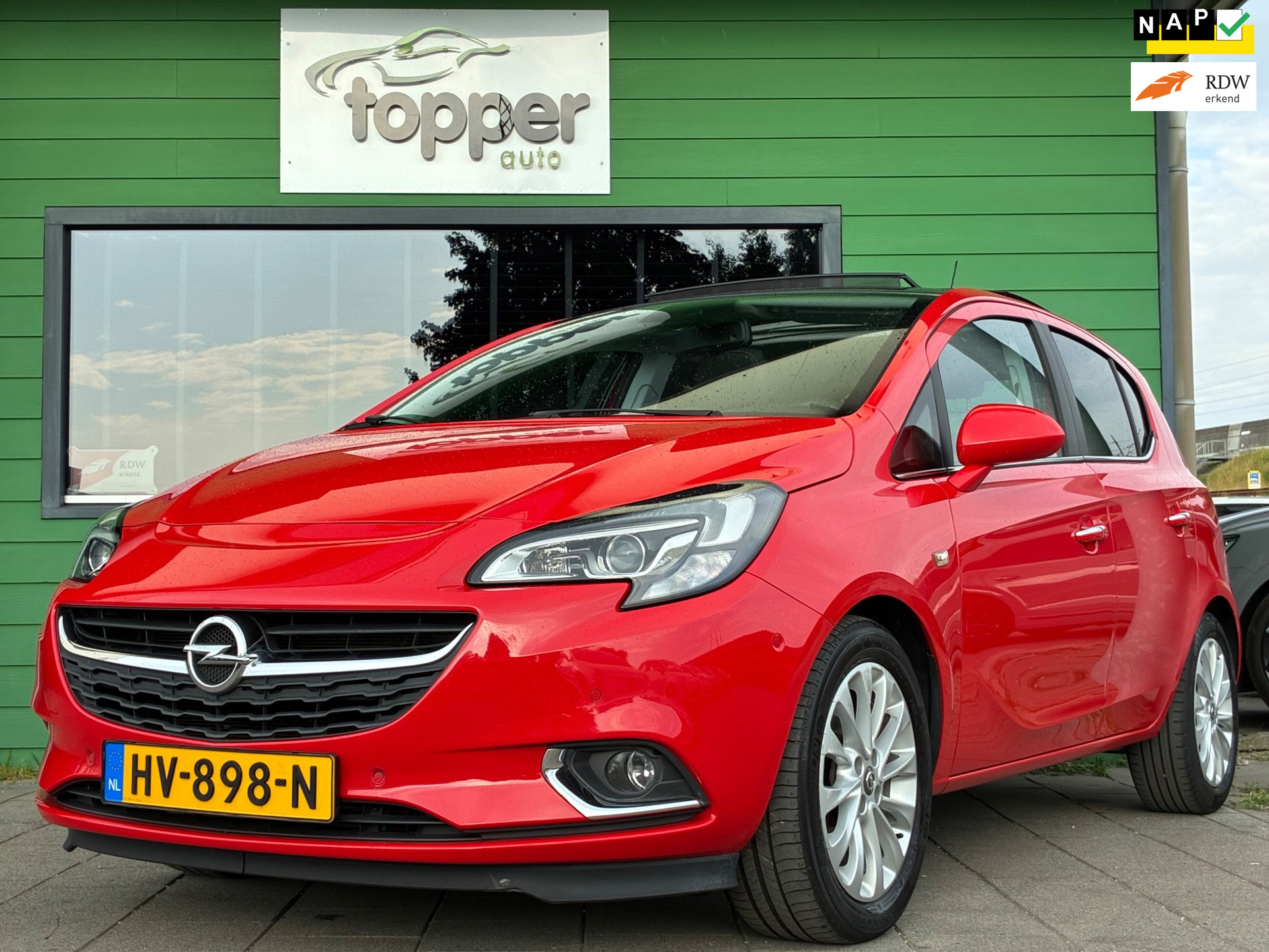 Opel Corsa-e 1.0 Turbo Cosmo|2e Eigenaar|Panoramadak|Camera|CruiseControl|Climatronic| 2016 - voorkant