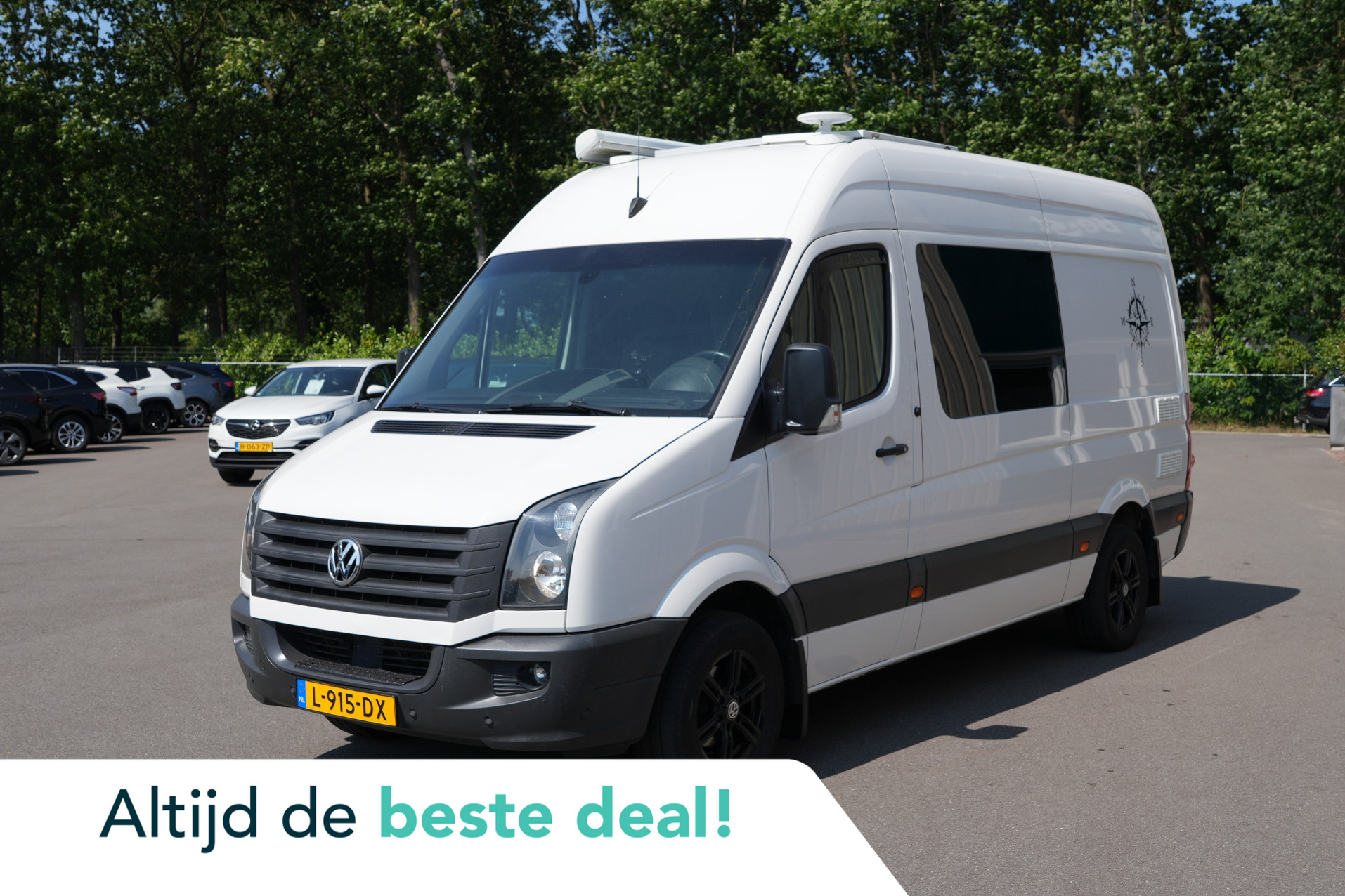 Volkswagen Crafter | 6 zitplekken | Fietsen drager | Captain chairs | 2012 - voorkant