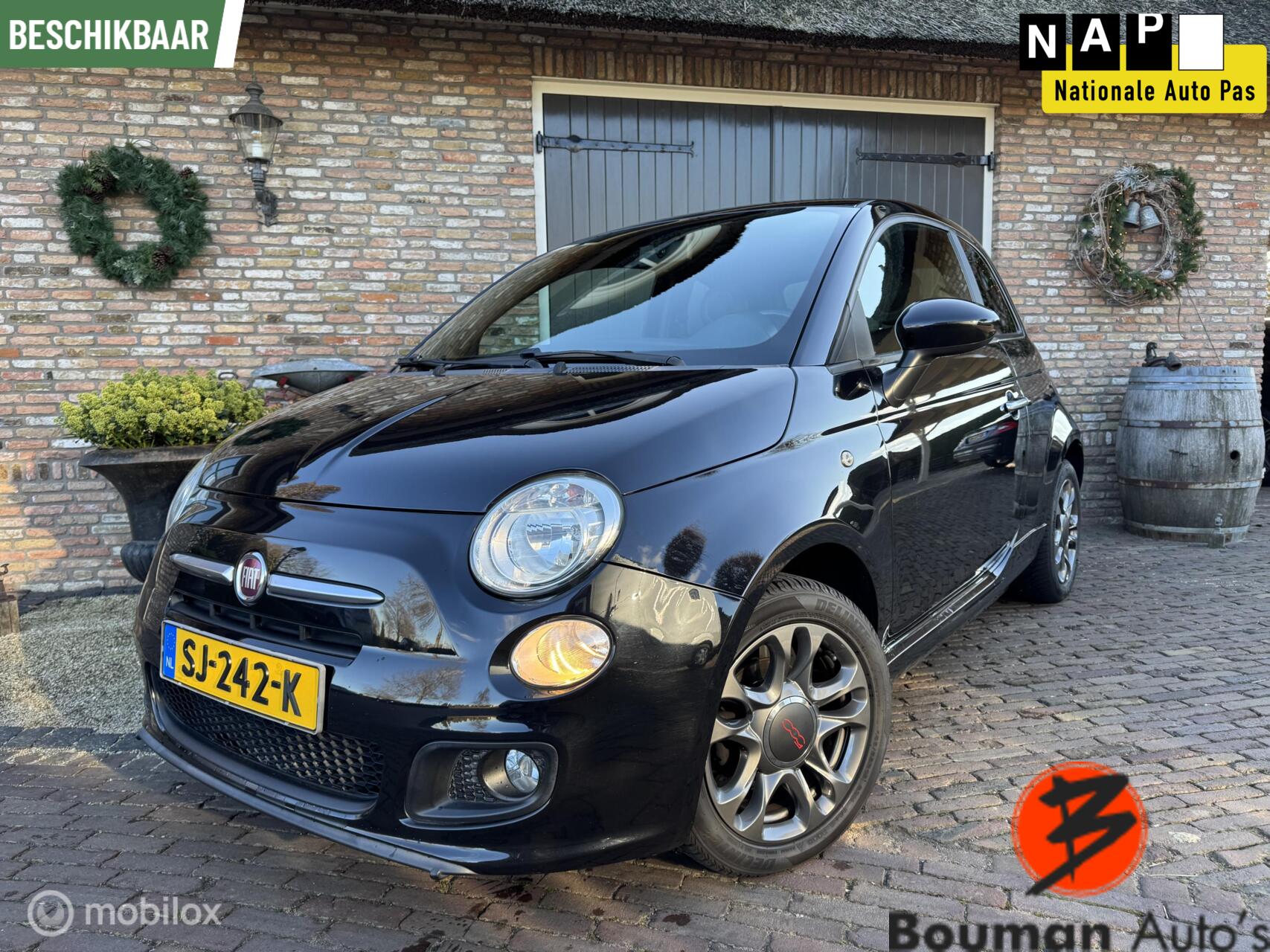 Fiat Fiat 500 1.2 500S -  Sport - Leder Bekleding - Nieuwe Apk 2015 - voorkant