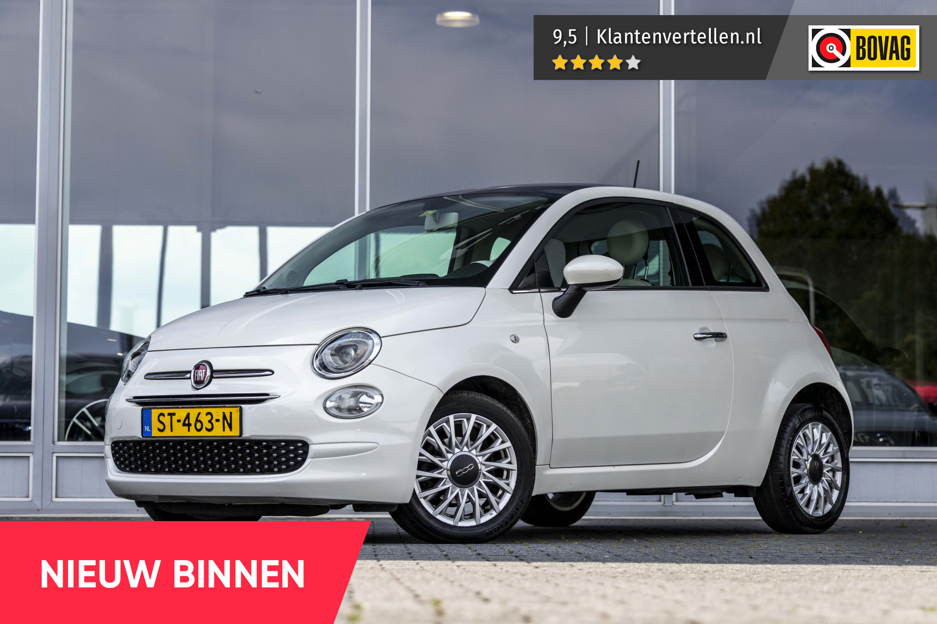 Fiat Fiat 500 0.9 TwinAir Turbo Lounge 2018 - voorkant