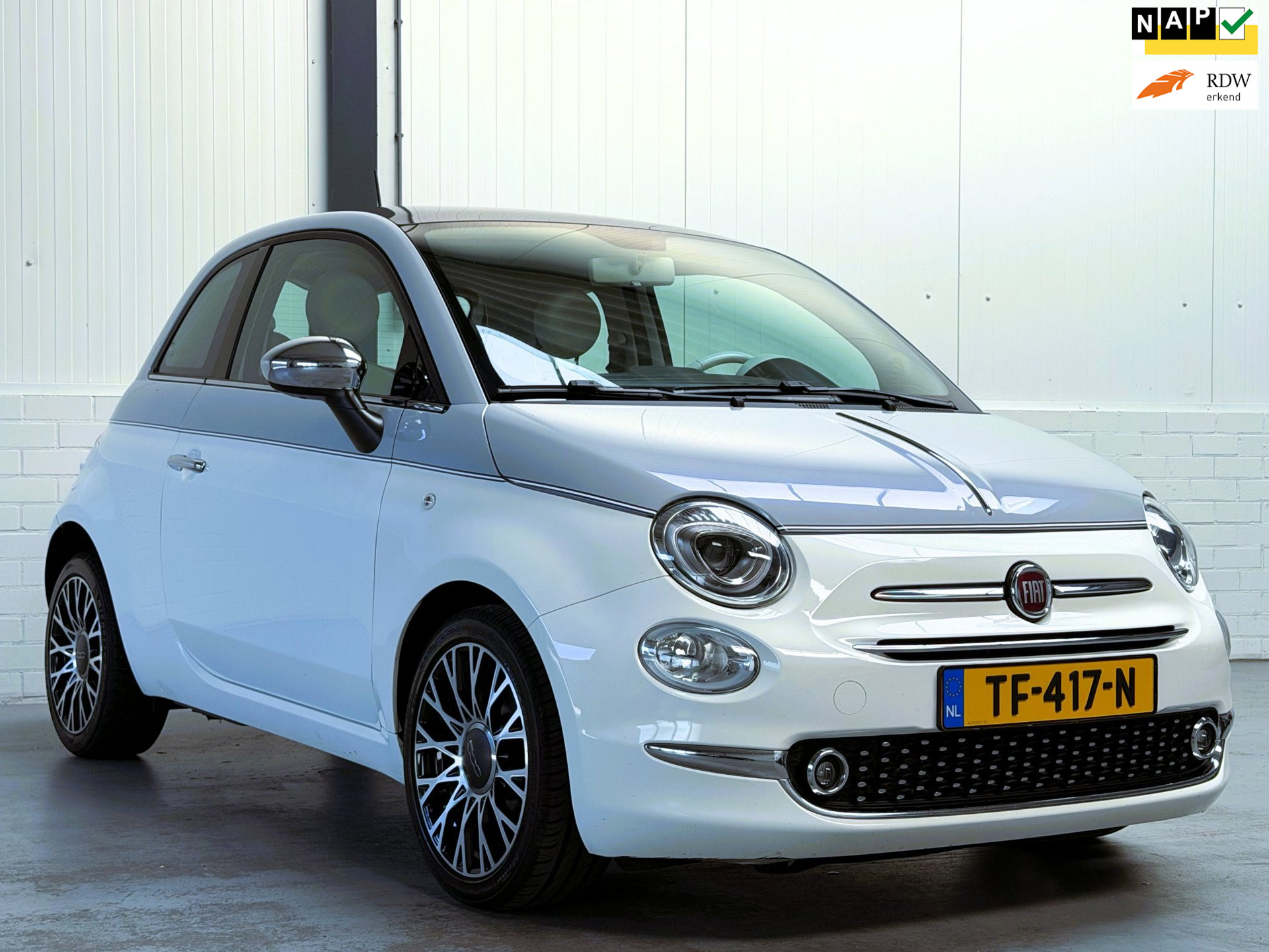 Fiat Fiat 500 0.9 TwinAir Turbo Mirror Collezione|Pano|Org NL|Carplay 2018 - voorkant
