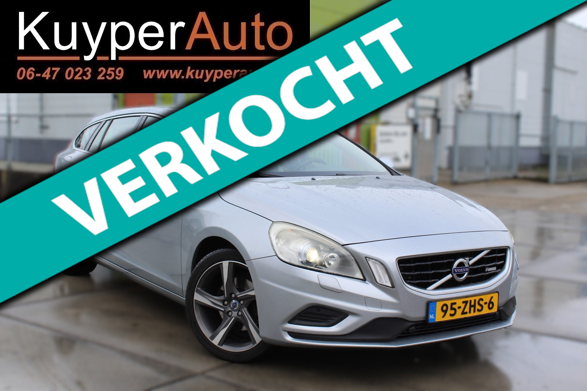 Volvo V60 1.6 T4 R-Design  nette Automaat/Navi/Multimedia trekhaak 100% onderhouden 2012 - voorkant