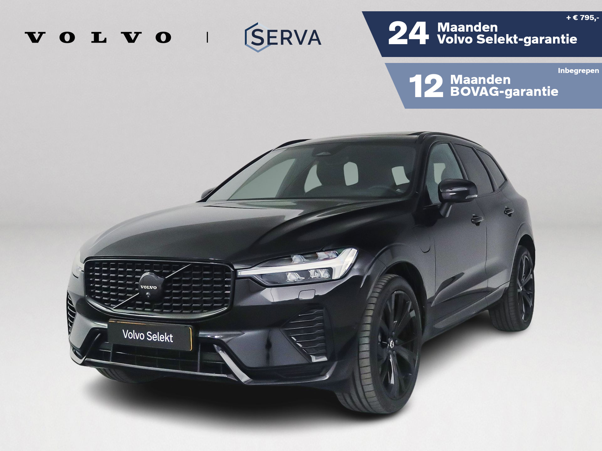 Volvo Xc60 T8 Plug-in hybrid AWD Ultra Black Edition | Panoramadak | 360° camera | Luchtvering | Head-up display | Harman Kardon | Stoel- en Stuurverwarming | Trekhaak 2024 - voorkant