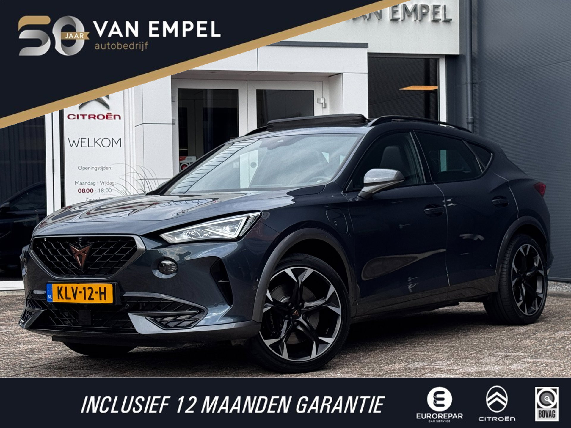 Cupra Formentor VZ E-hybrid 1.4 e-Hybrid VZ Performance | 245 PK | Pano | 100% SOH | Sportstoelen + Memory | 360 Camera | Stoelverwarming 2024 - voorkant