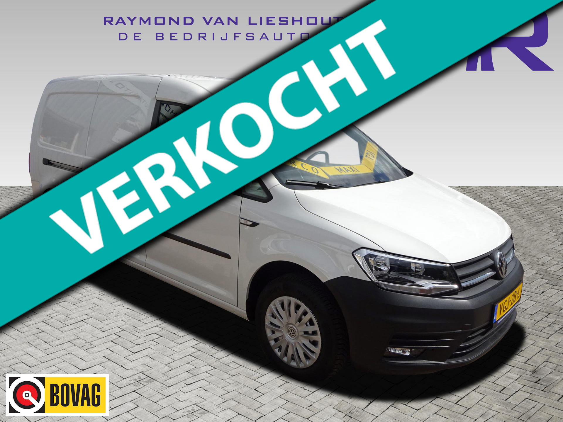 Volkswagen Caddy Modified Partition Wall 2.0 TDI L2H1 VW MAXI EX KPN LAADRUIMTE INRICHTING AIRCO CRUISE ALARM PDCM 2020 - voorkant