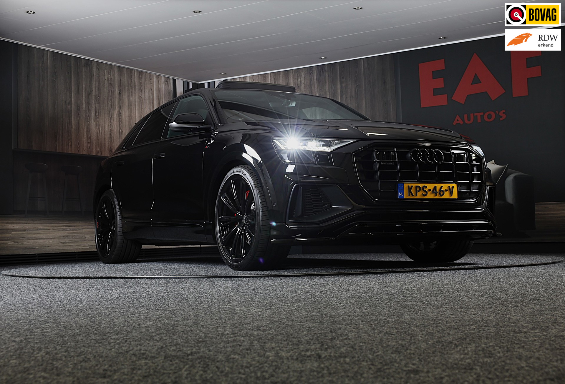 Audi Q8 60 TFSI E 60 TFSI e Quattro RSQ8 Look / Luchtvering / Acc / Lane Assist / Head Up / Camera / B & O / Memory / Open Pano / Matrix 2021 - voorkant