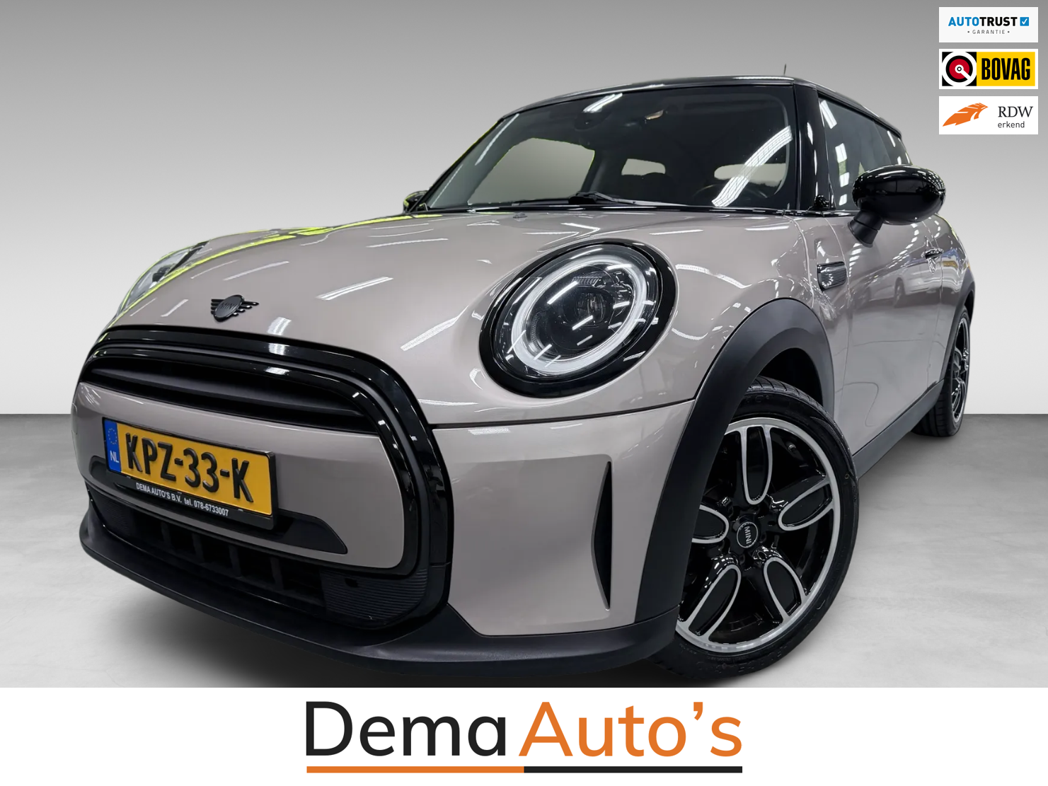 Mini 3-deurs 1.5 Cooper Camden Edition 136PK 17''DAB/ NAVI/CRUISE/ECC/PDC/CARPLAY/SPORTSTOELEN/// 2023 - voorkant