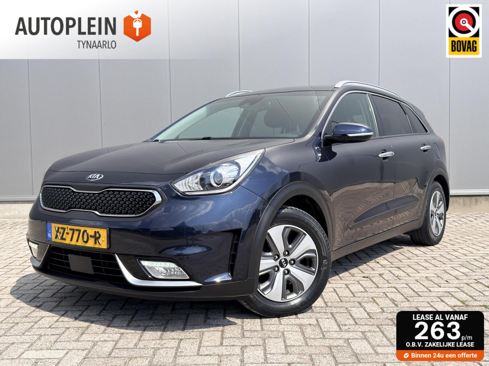 Kia Niro 1.6 GDi Hybrid DynamicPlusLine 1e eig|Leder|Stuur|Stoel verw.|TrekhaaklCarplay| 2019 - voorkant