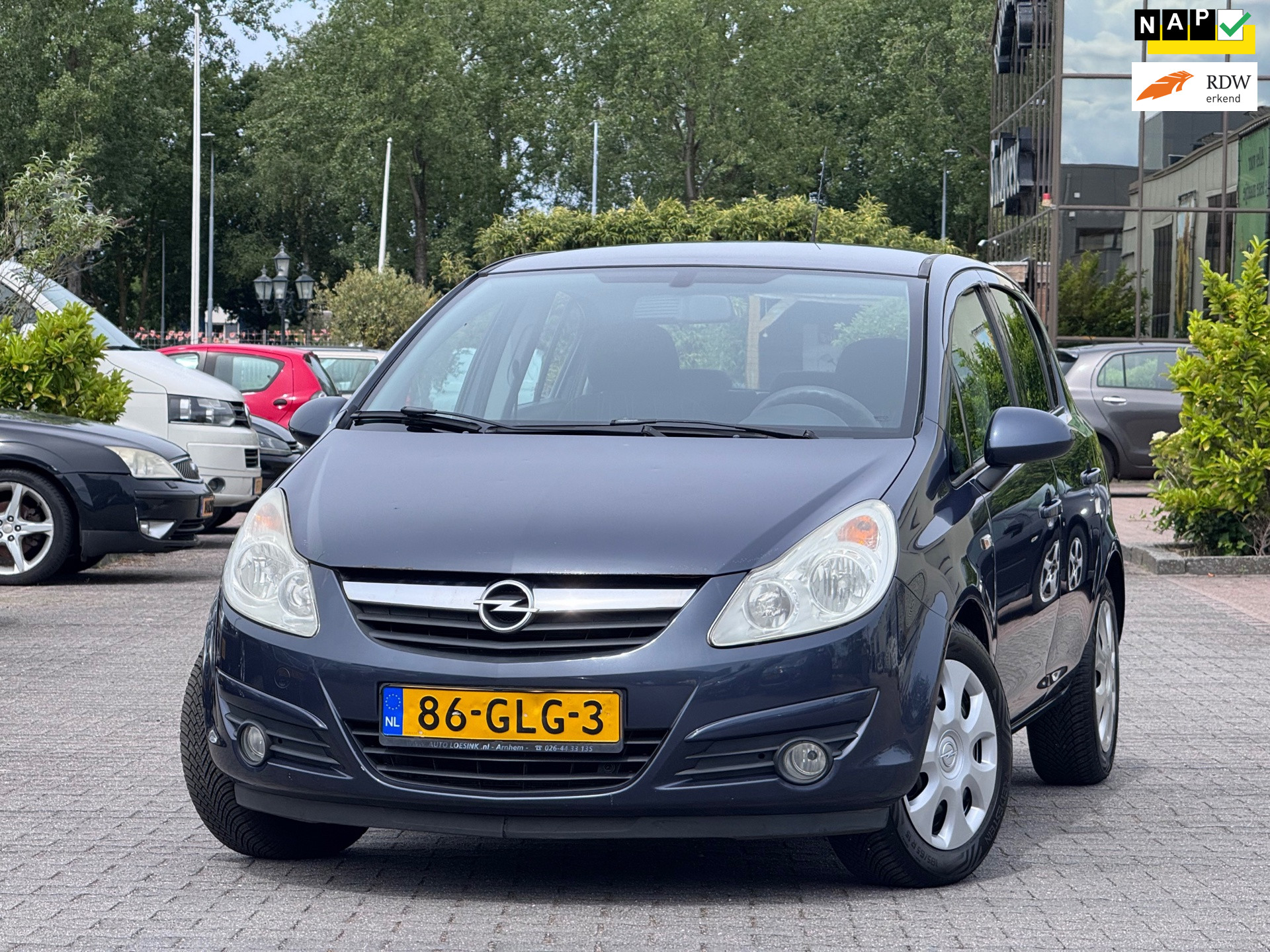 Opel Corsa 1.4-16V Enjoy | Airco | Elektrische ramen | 2 sleutels | Onderhoudhistorie | Elektrische spiegels | 2008 - voorkant