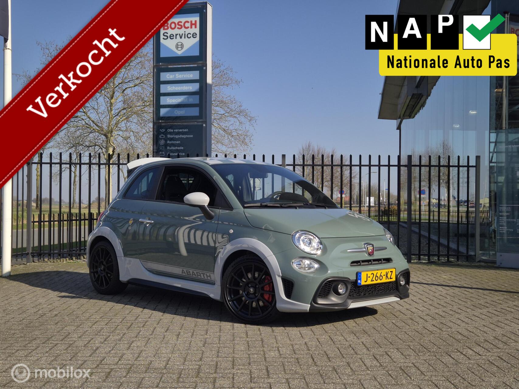 Fiat 500 1.4 T-Jet Abarth 70th Anniversary|Nw D-riem+grootOH 2020 - voorkant