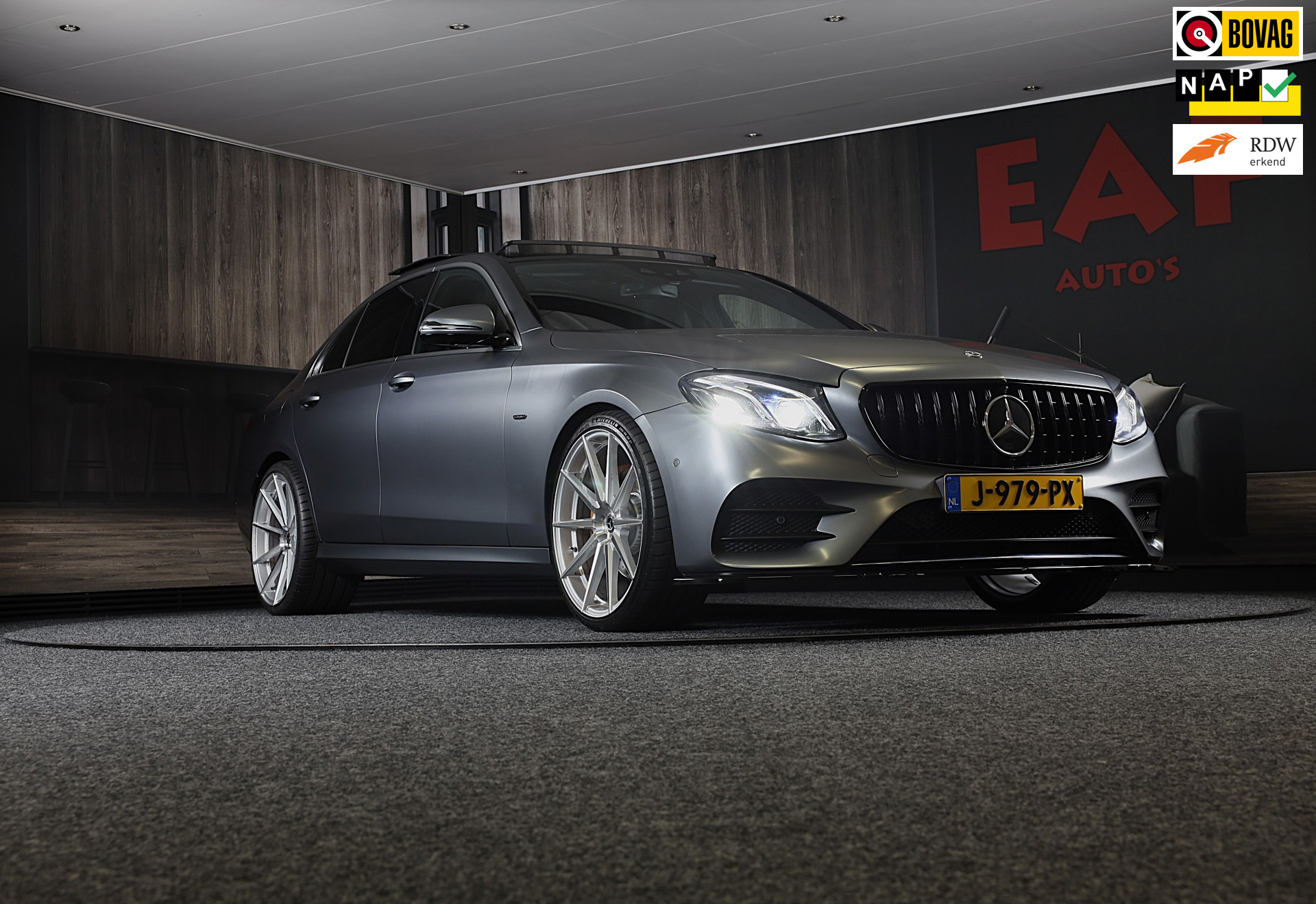 Mercedes-Benz E 200 200 AMG Line / Aut / Leder / Burmester / Memory / Elek Stoelen / Dig Cockpit / Open Pano / 21 Inch 2020 - voorkant