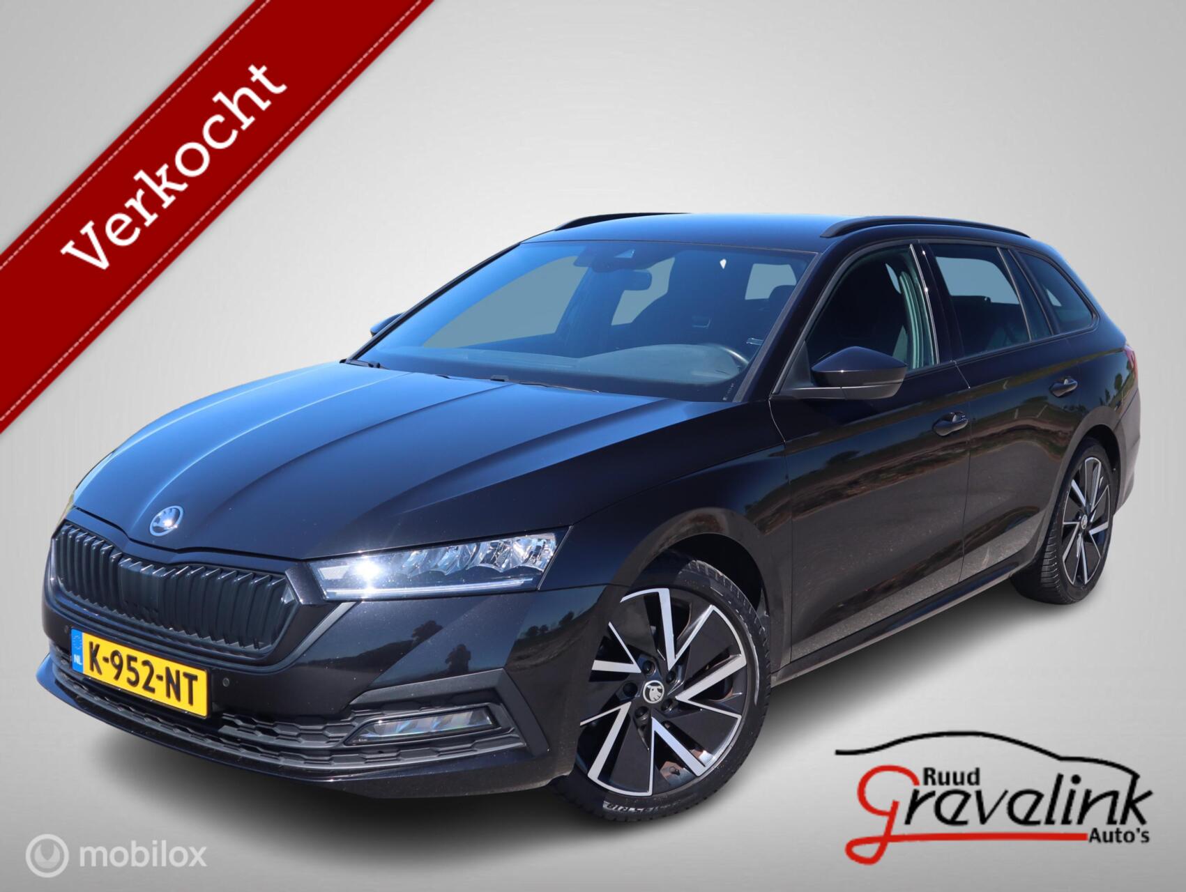 Skoda Octavia e-TSI 110 PK DSG7/AUTOMAAT Sport Zwarte Gril+Hemel+Velg Digi Cockpit 2021 - voorkant