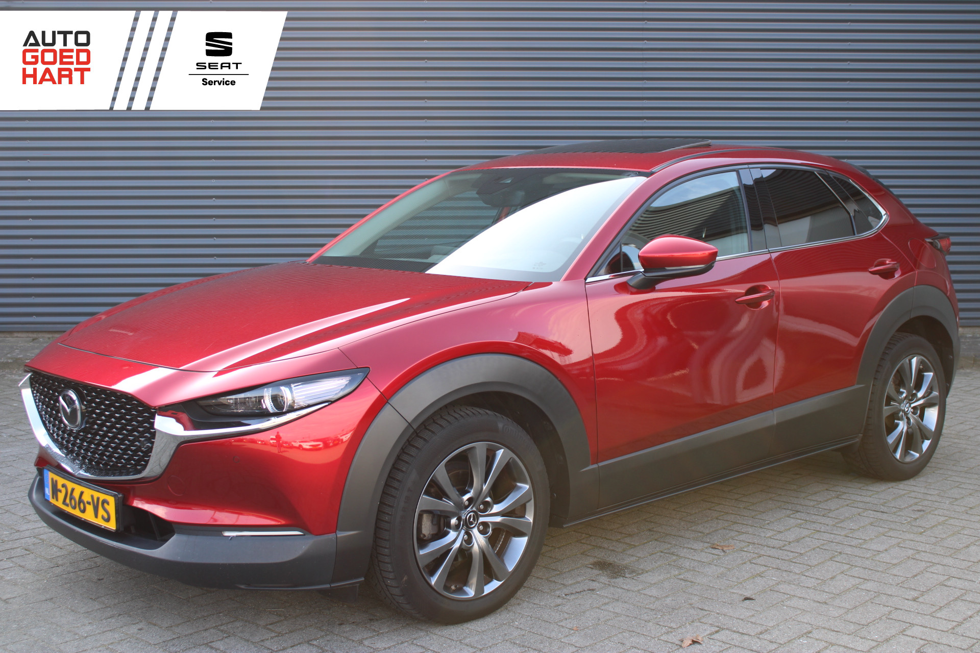 Mazda Cx-30 2.0 e-SkyActiv-X M Hybrid Luxury Schuif/kanteldak Bose Carplay Vol-Leder Adap-Cruise 2022 - voorkant