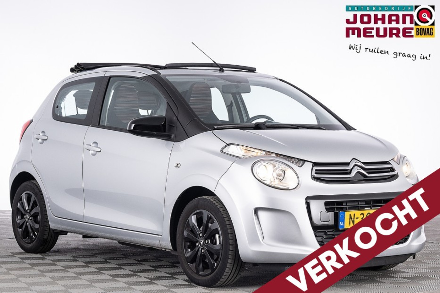 Citroen C1 1.0 VTi Airscape Shine 5-drs | SCHUIFDAK . 2021 - voorkant