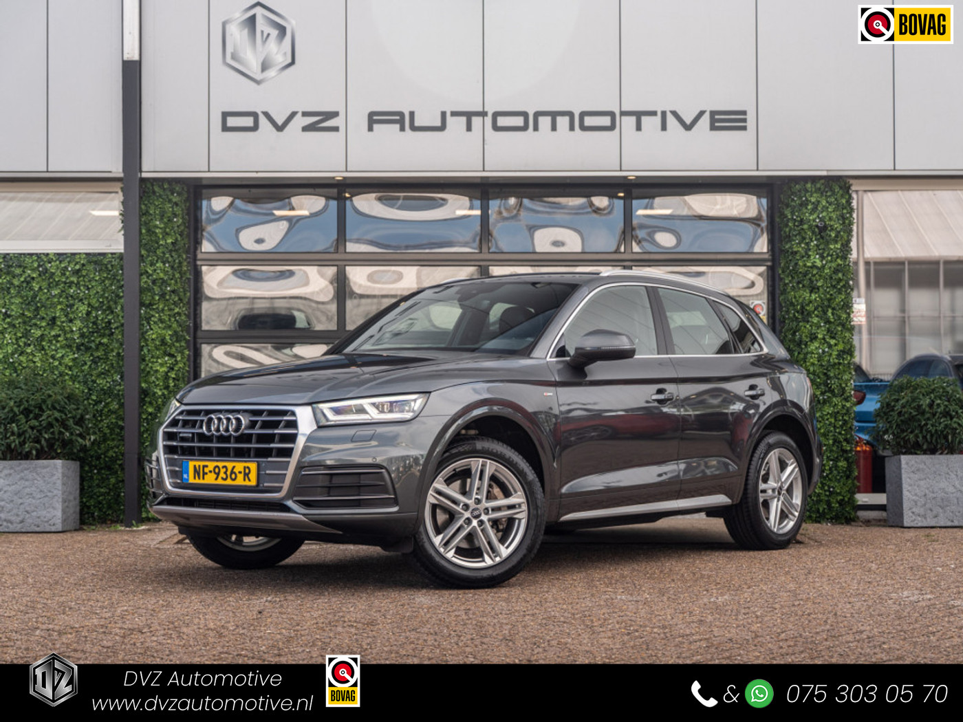 Audi Q5 2.0 TFSI quattro Sport Pro Line S | Virtual | Side Assist | Camera 2017 - voorkant
