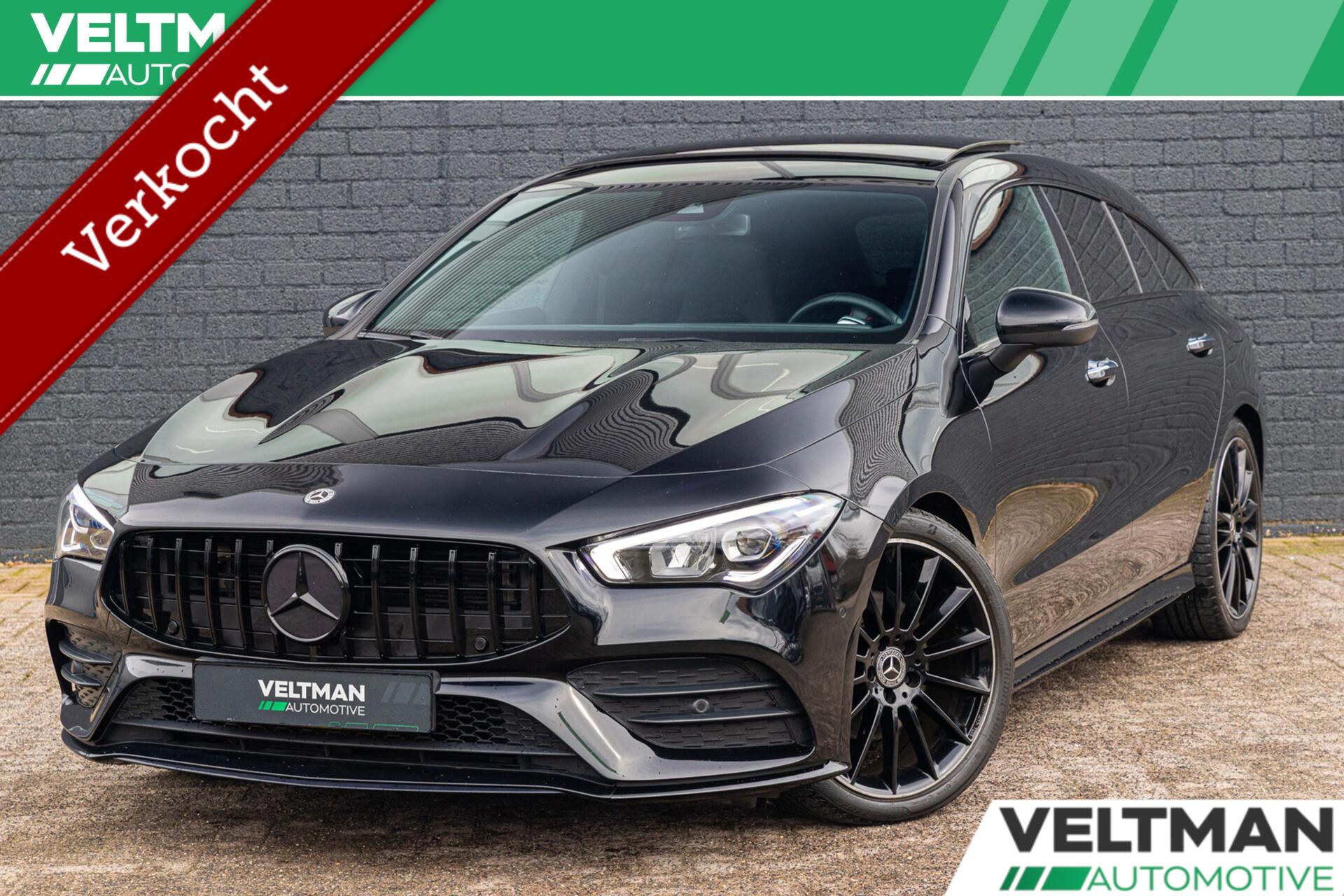 Mercedes-Benz Cla 180 AMG Line PANO 19 INCH SFEERVERLICHTING NIGHT 2022 - voorkant