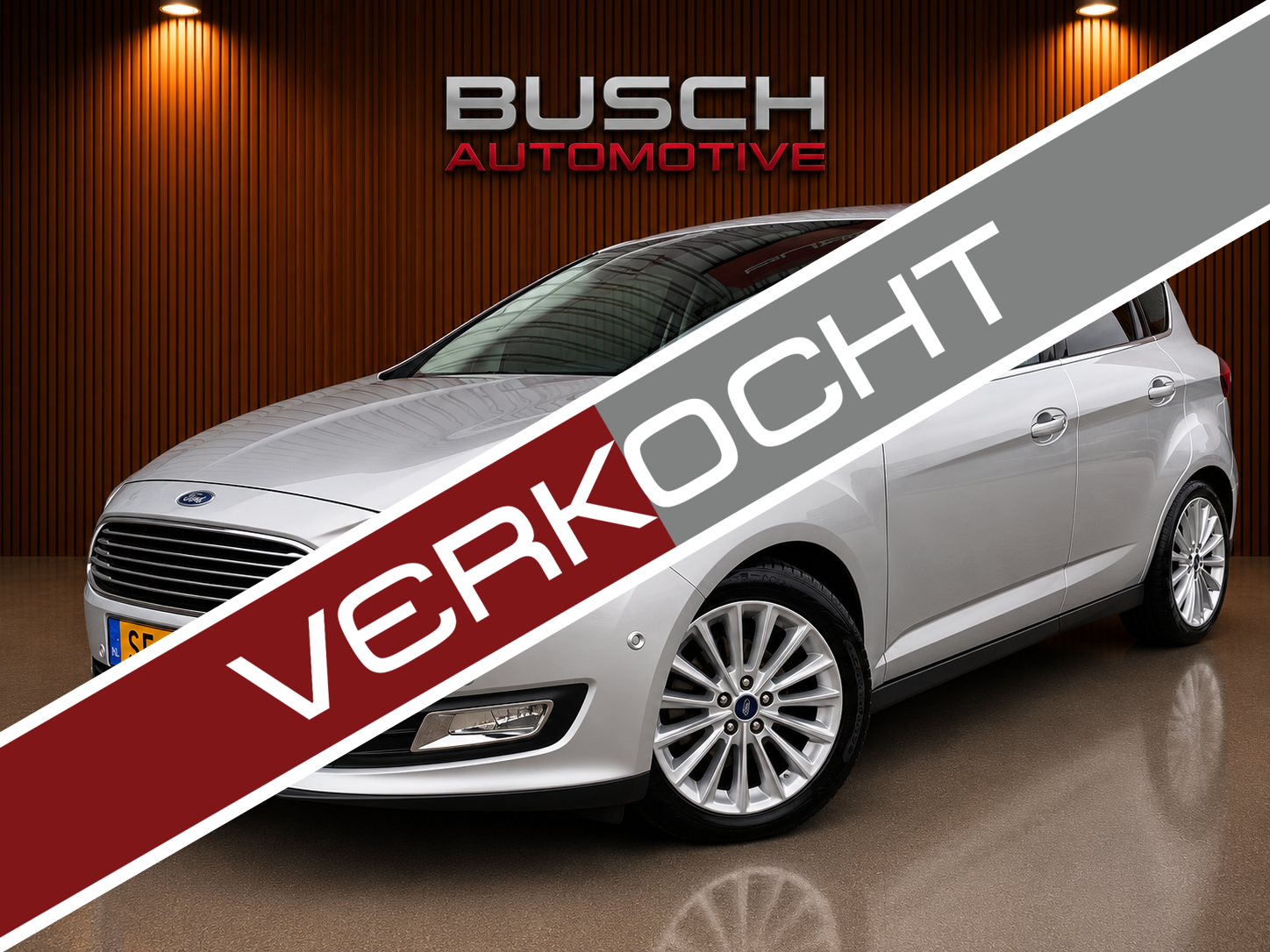 Ford C-max 1.0 Titanium | VAN 2e EIGENAAR | TREKHAAK | 2018 - voorkant