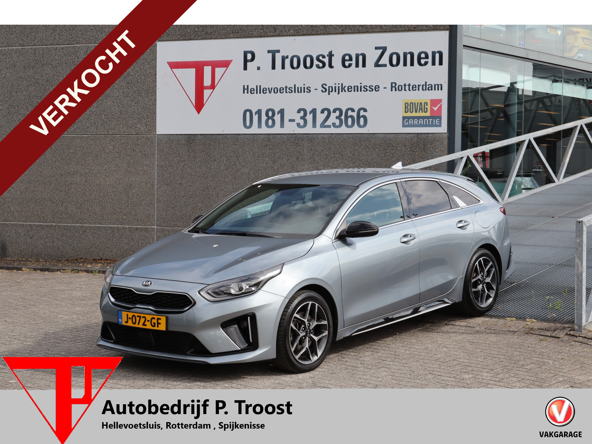 Kia Proceed 1.0 T-GDI GT-Line Nederlandse auto! Apple carplay/Achteruitrijcamera/Stoelverwarming/Stuurverwarming/Cruise control/Lane assist/Climate control/Parkeersensoren/DAB/Navigatie 2020 - voorkant