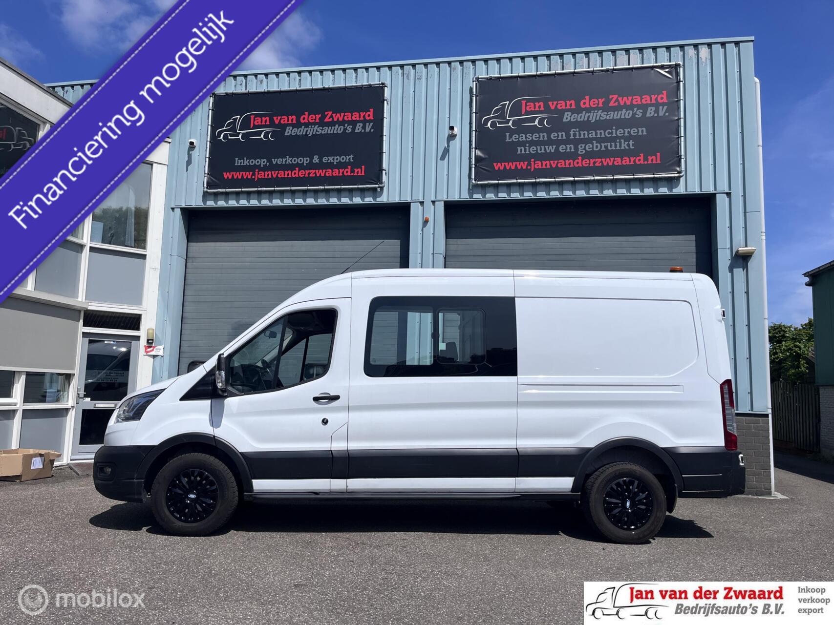 Ford Transit 350 2.0 TDCI Euro 6  L3H2 Ambiente Dubbele Cabine Navi Airco Ceuise control Trekhaak 2021 - voorkant