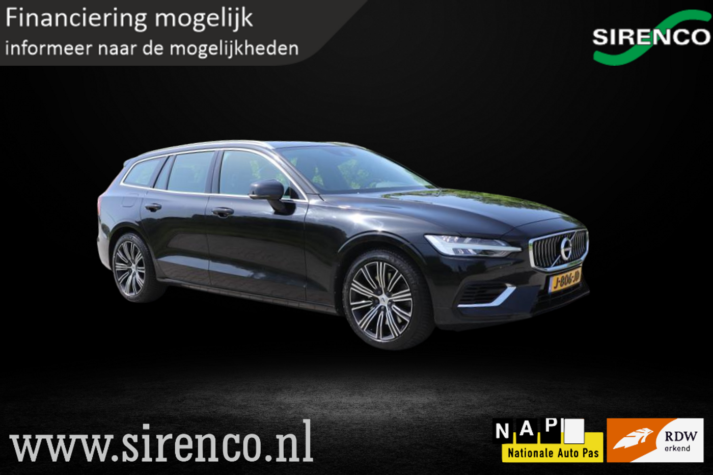 Volvo V60 2.0 T6 Recharge AWD Inscription | leder comfort zetels | 341pk | stoel en stuur verwarming | trekhaak | 2020 - voorkant