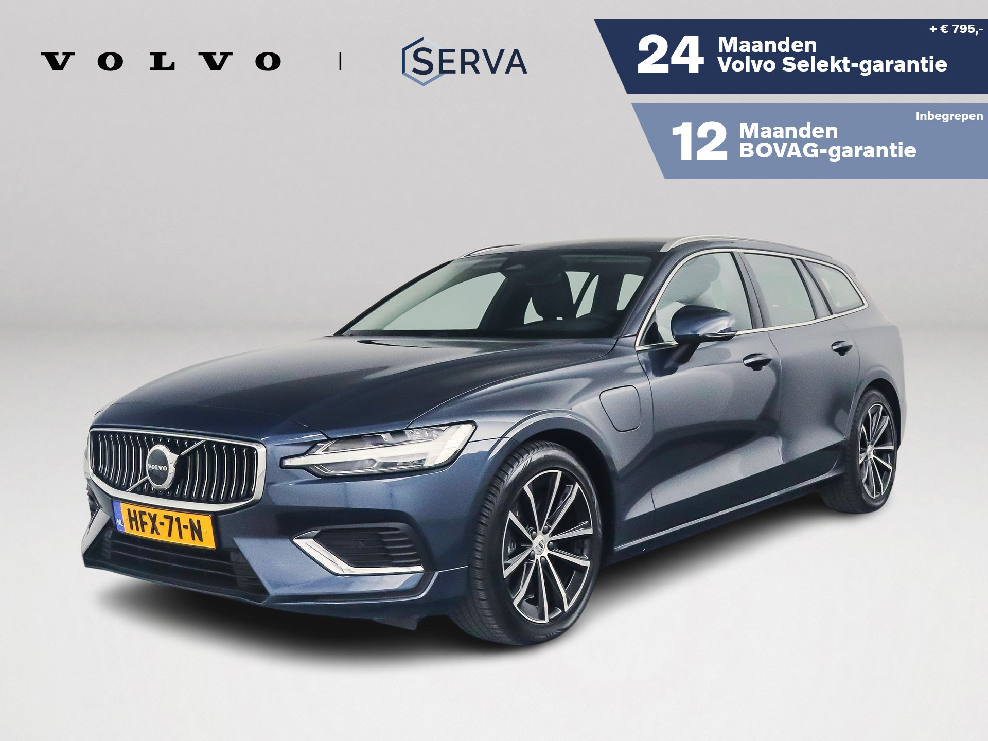 Volvo V60 T6 Plug-in hybrid AWD Essential Bright | Parkeercamera | Stoel- en Stuurverwarming | Trekhaak 2025 - voorkant