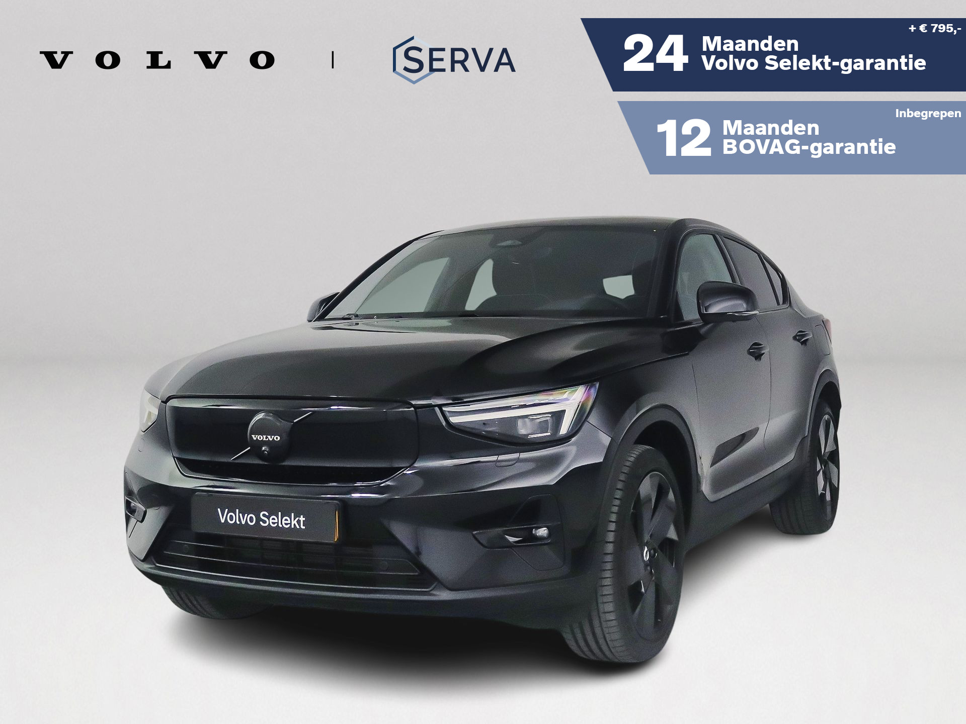 Volvo Ec40 Single Motor Extended Range Ultra Black Ed. 82 kWh | Panoramadak | 360° camera | Harman Kardon | Matrix led | Stoel- stuurverwarming 2025 - voorkant