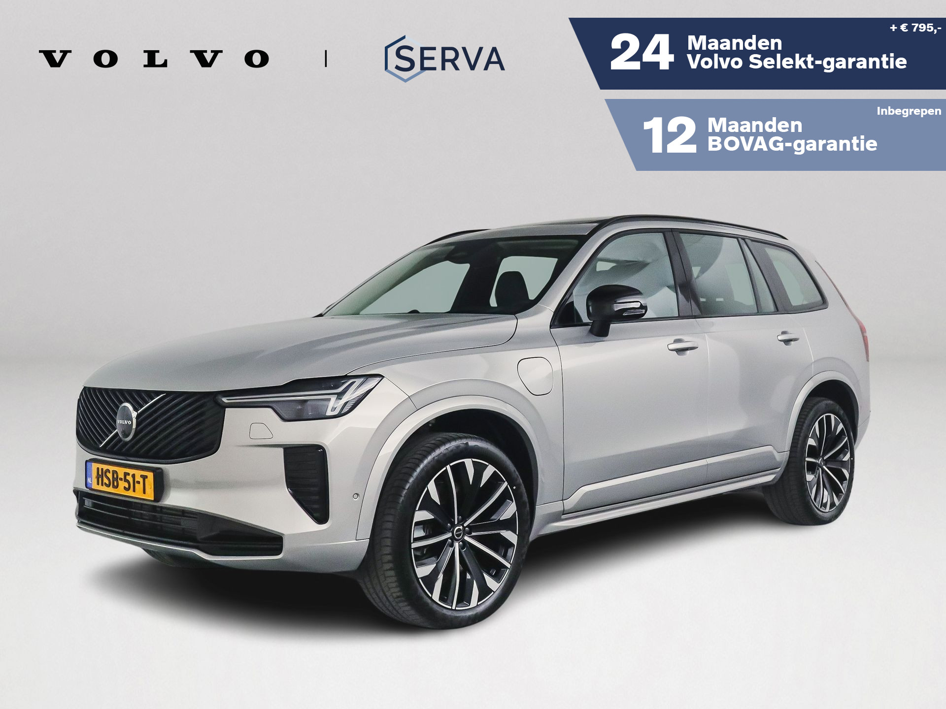 Volvo Xc90 T8 Plug-in hybrid AWD Ultra Dark | Panoramadak | Luchtvering | 360º camera | Head- Up display | Bowers & Wilkins | Stoelventilatie | Trekhaak 2025 - voorkant