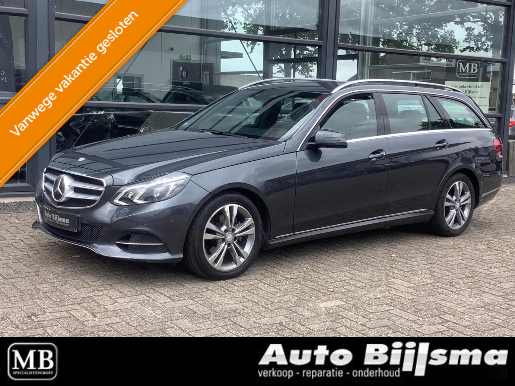 Mercedes-Benz E-klasse Estate 200 Ambition Avantgarde, adaptieve cruise, led verlichting, navi, 2016 - voorkant