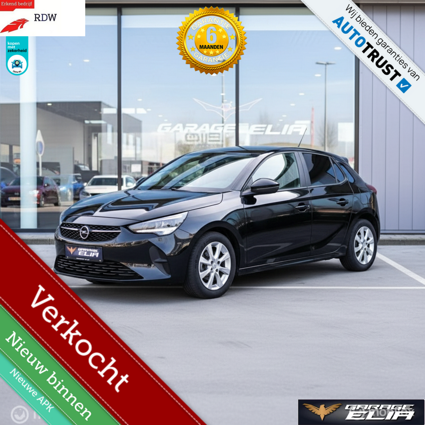 Opel Corsa Elegance Edition 1.2 Turbo – PDC CAM –6m Garantie 2023 - voorkant