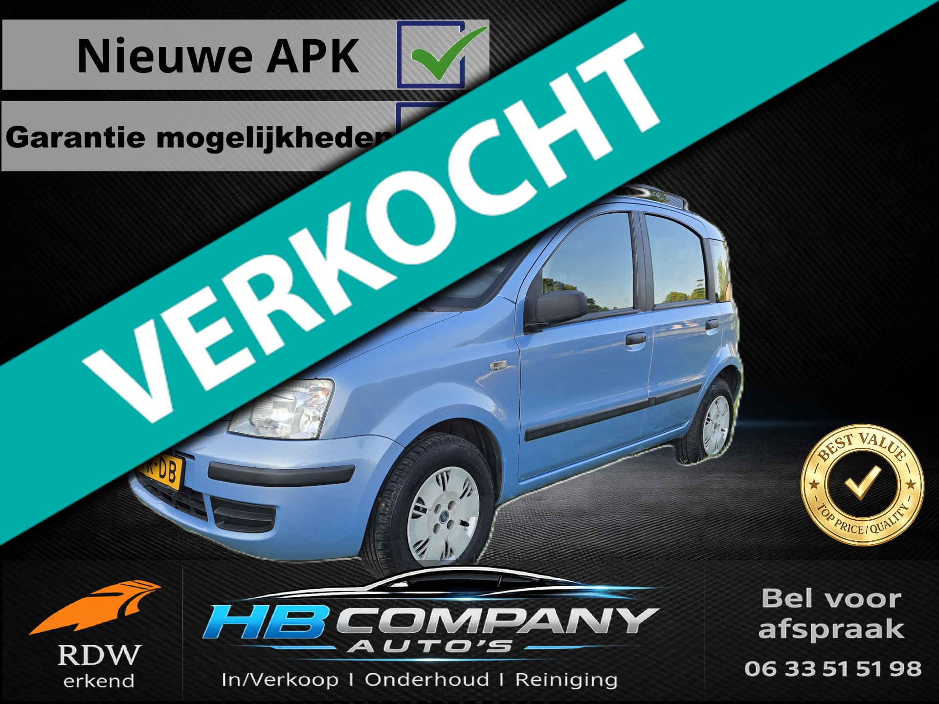 Fiat Fiat Panda 1.2 Edizione Cool | Airco ijskoud | Nieuwe APK | NAP 2007 - voorkant